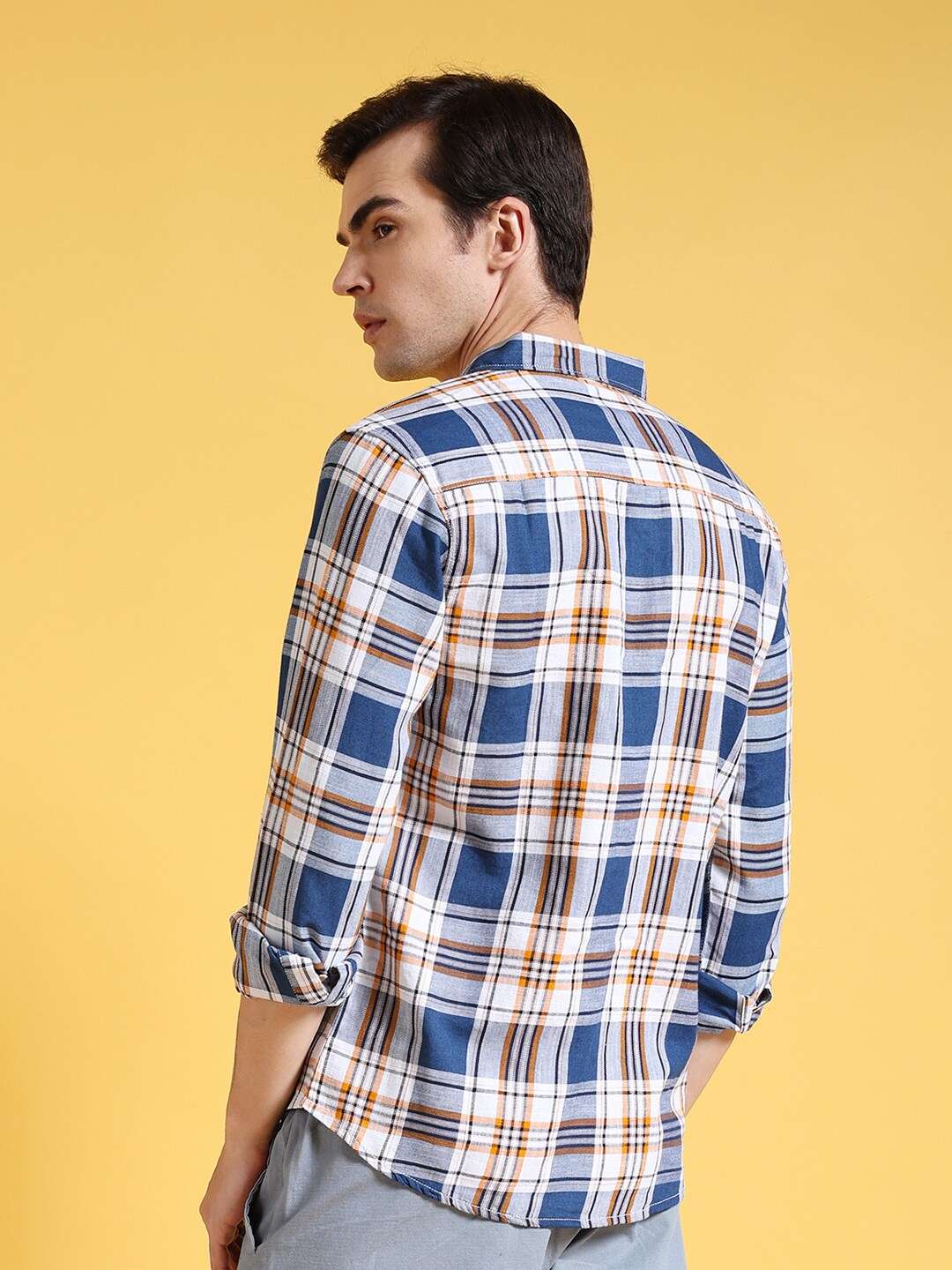 Shop Men Checked Shirt Online.