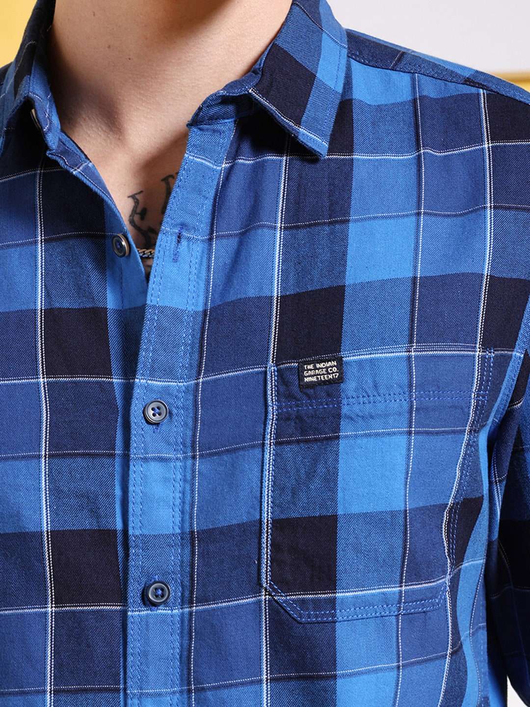 Shop Men Checked Shirt Online.