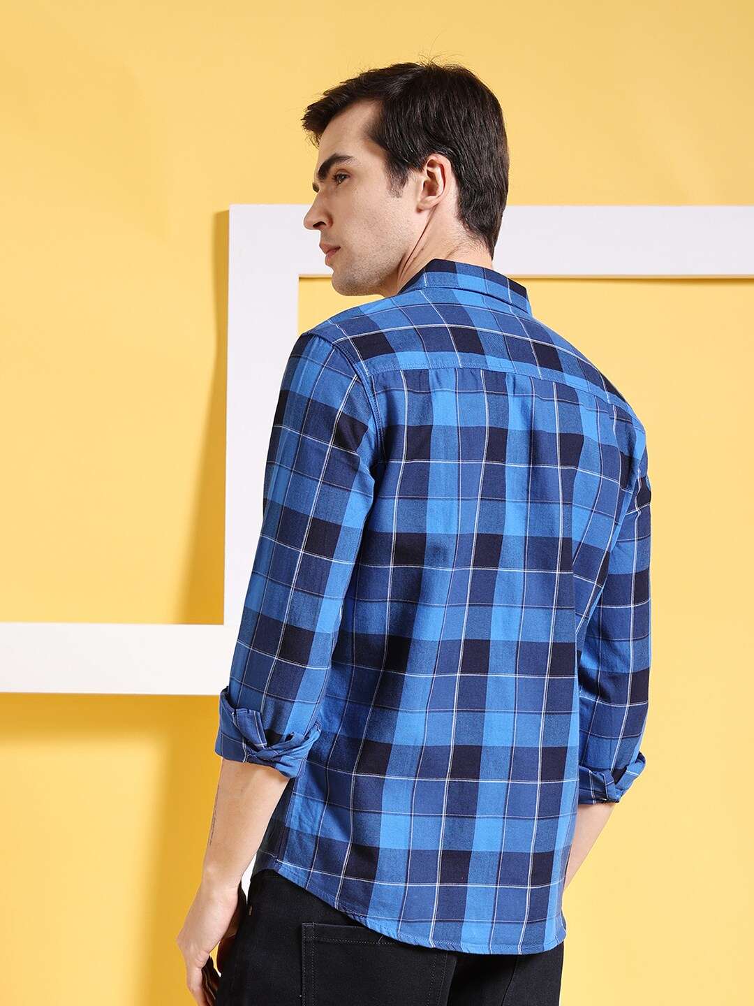 Shop Men Checked Shirt Online.