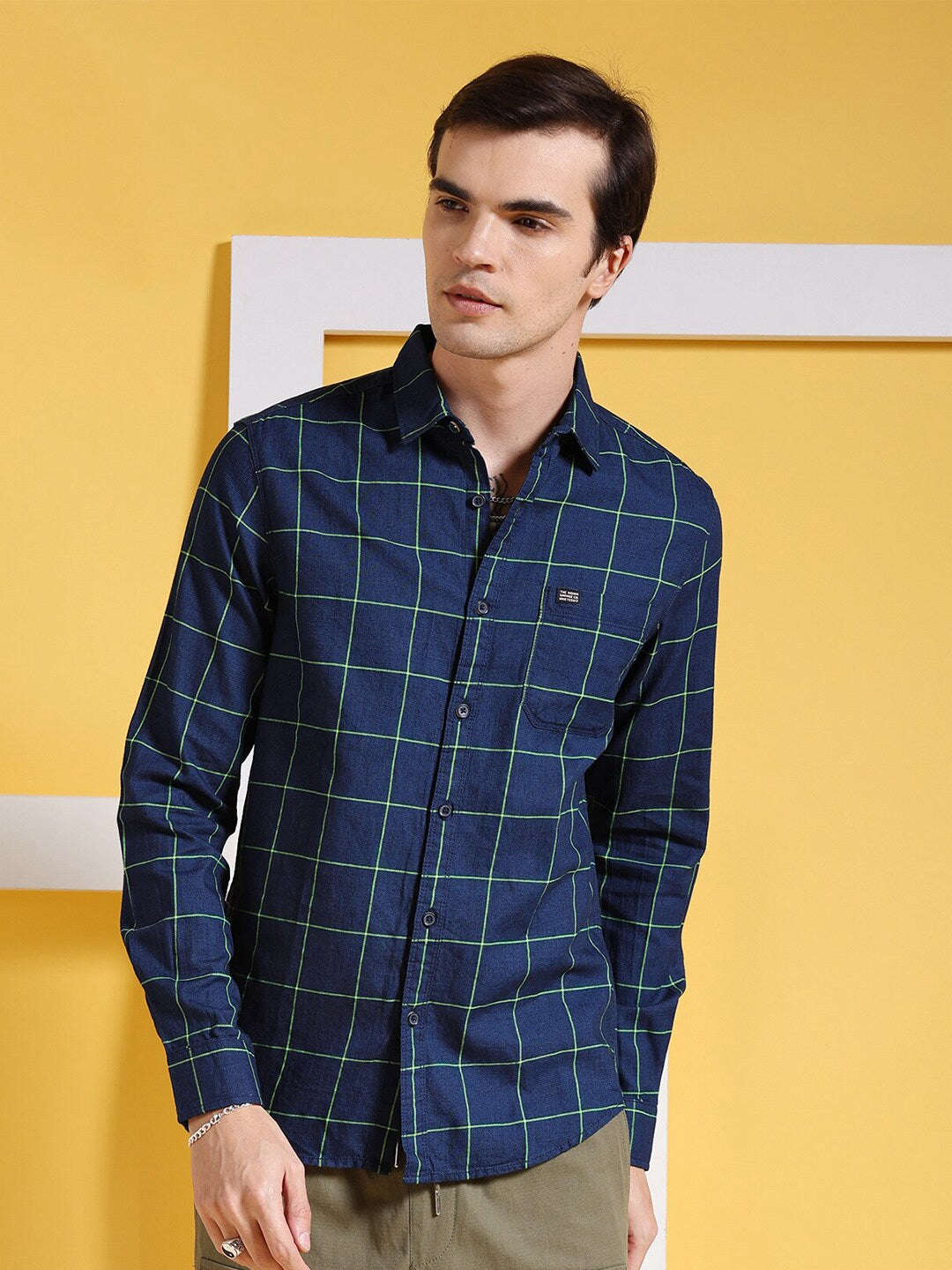 Shop Men Checked Shirt Online.