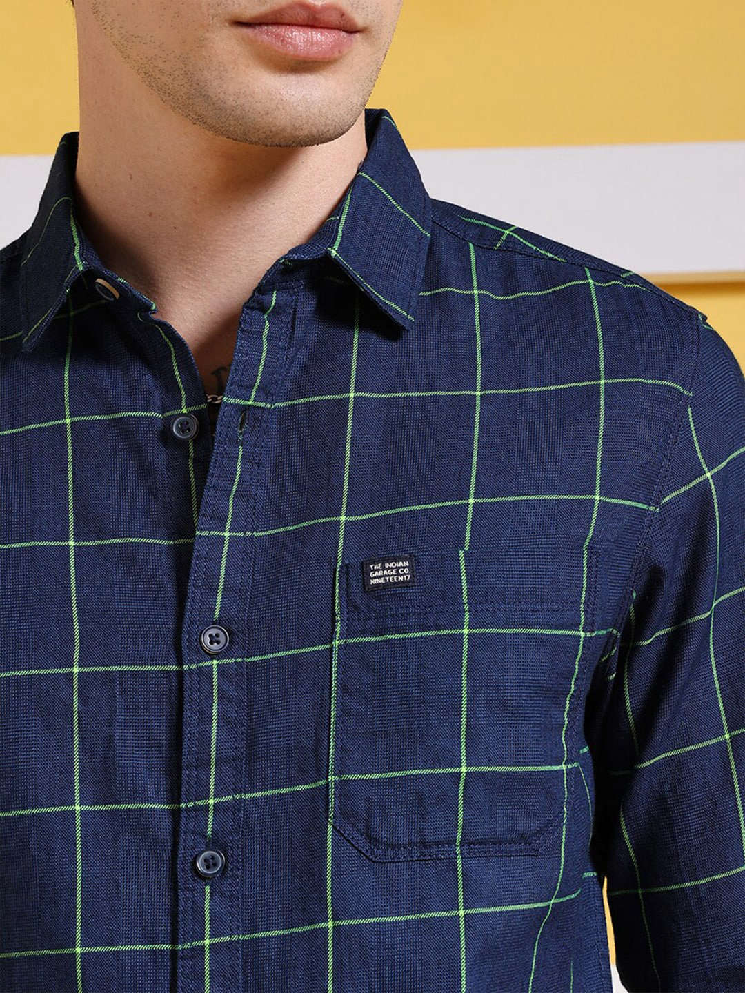 Shop Men Checked Shirt Online.