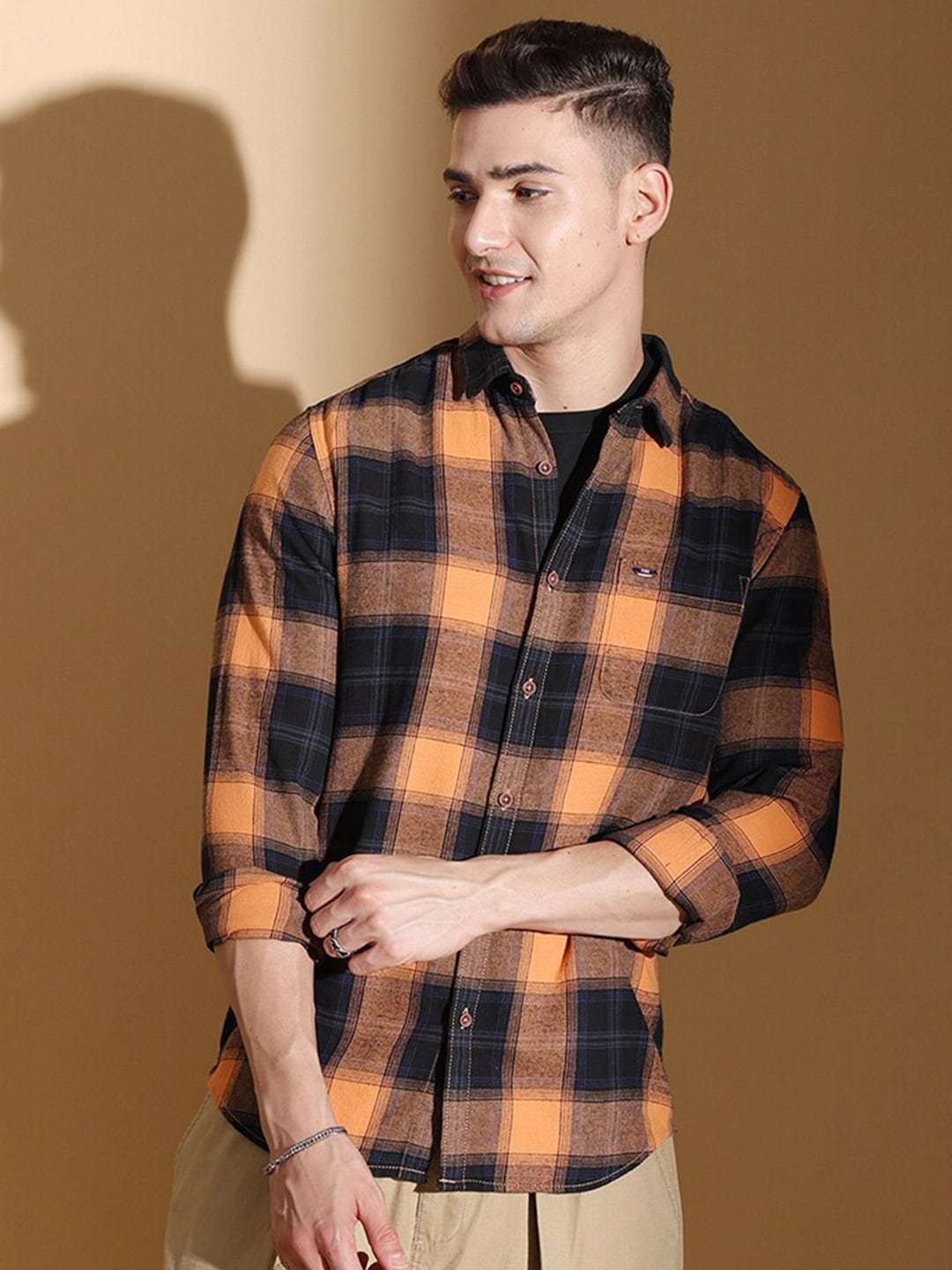 Shop Men Checked Shirt Online.