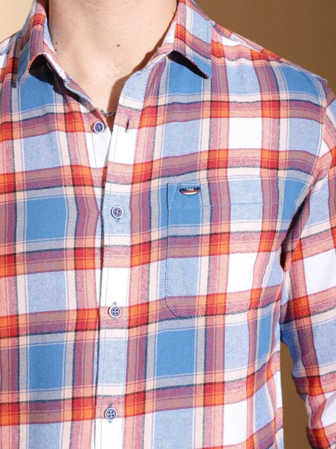 Shop Men Checked Shirt Online.