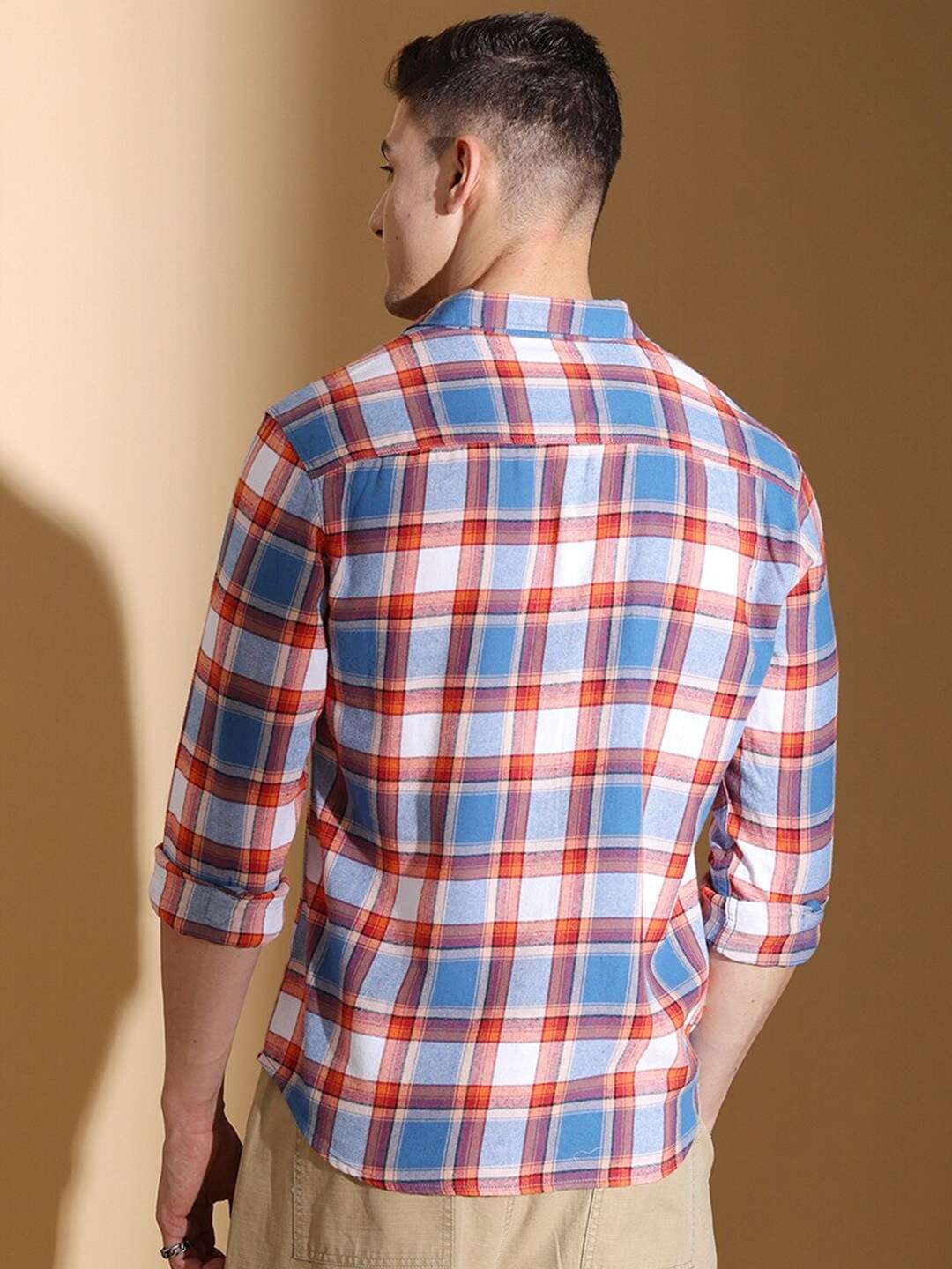 Shop Men Checked Shirt Online.