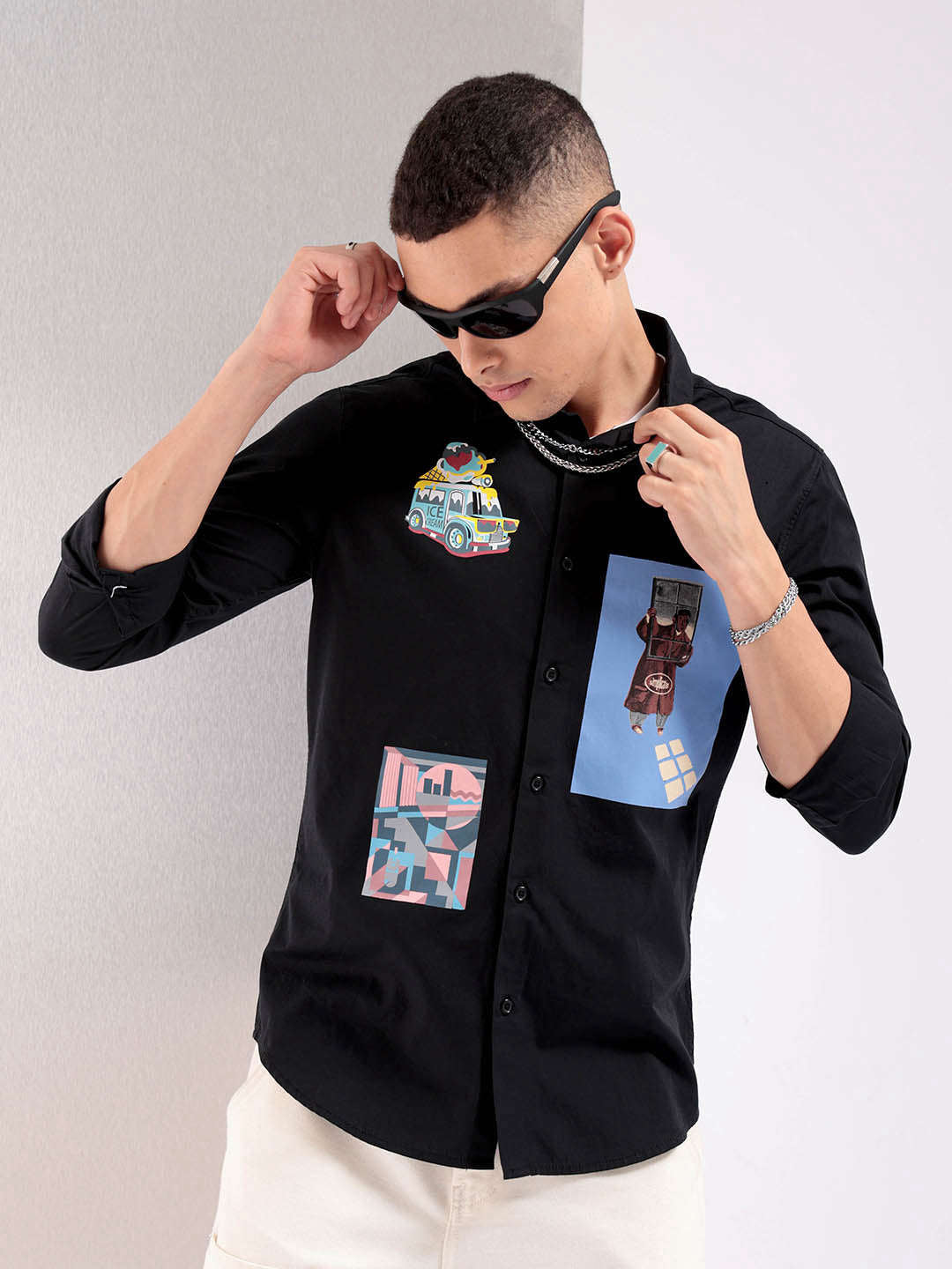 Shop Men Graphic Printed Shirt Online.