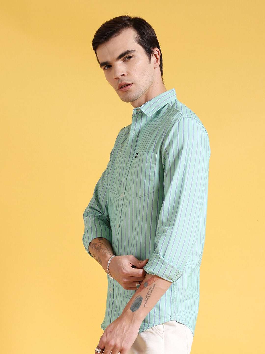 Shop Men Striped Shirt Online.