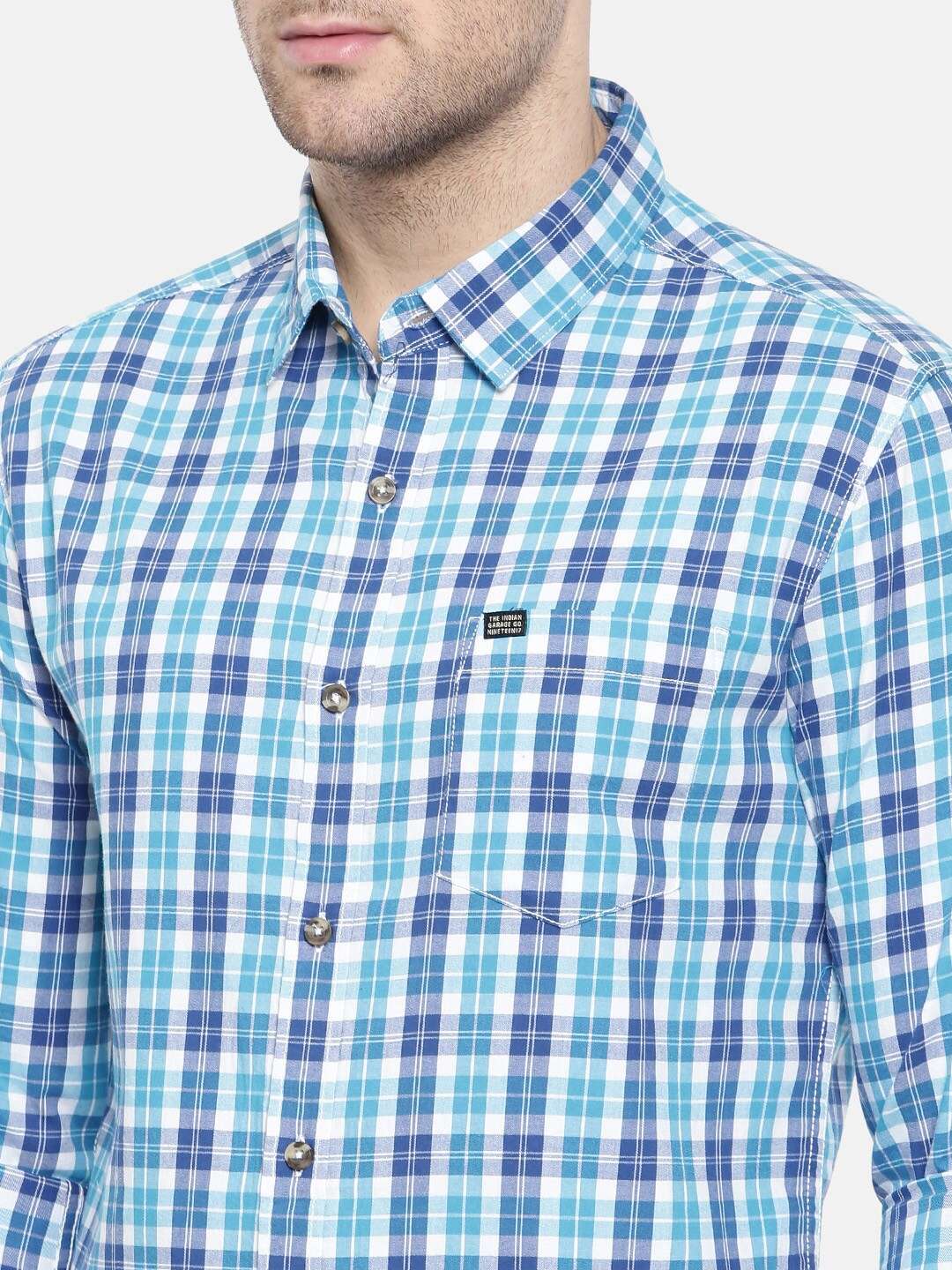 Shop Men Casual Checked Shirt Online.