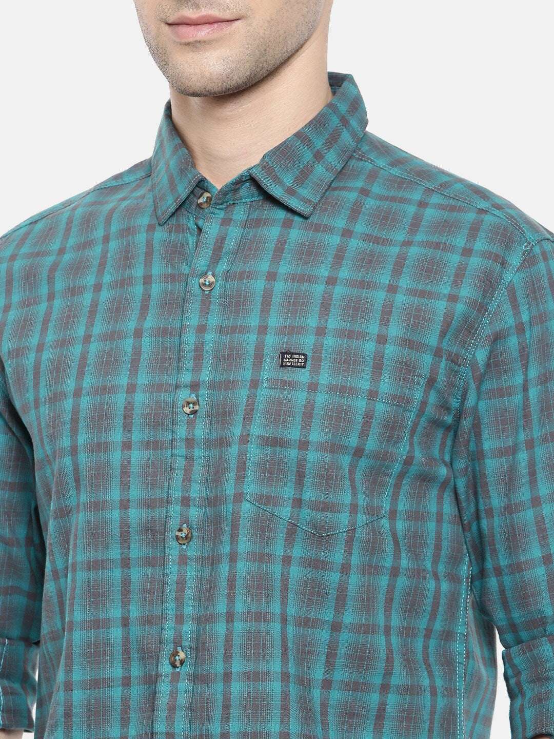 Shop Men Casual Checked Shirt Online.