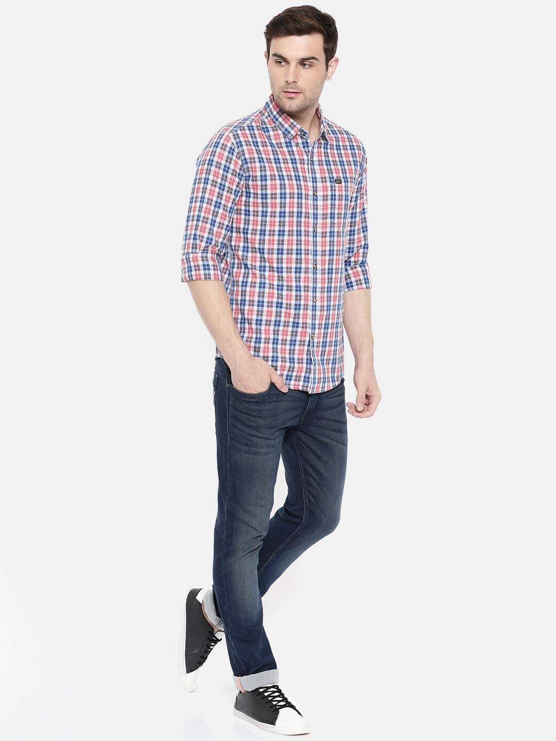 Shop Men Casual Checked Shirt Online.