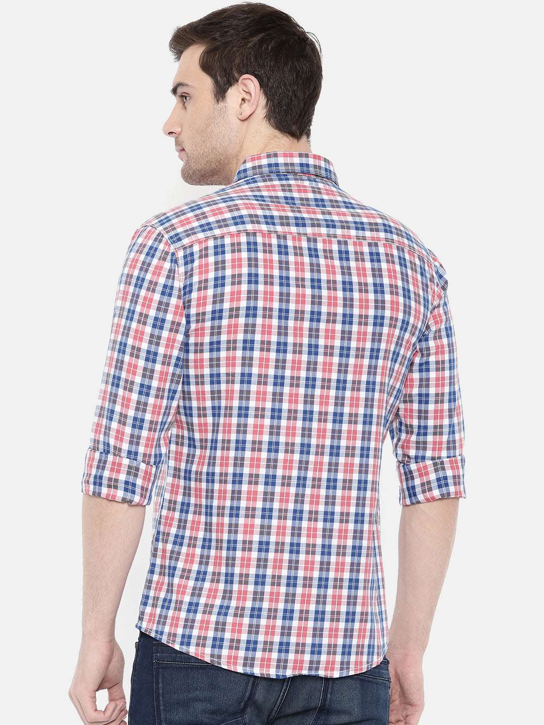 Shop Men Casual Checked Shirt Online.