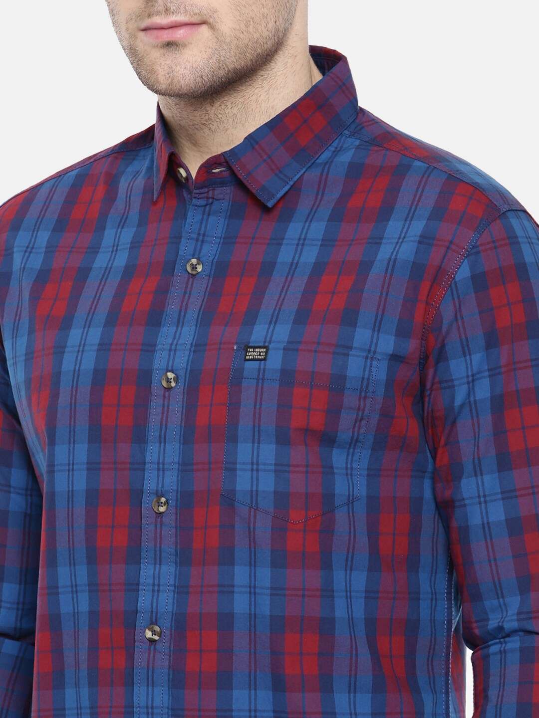 Shop Men Casual Checked Shirt Online.