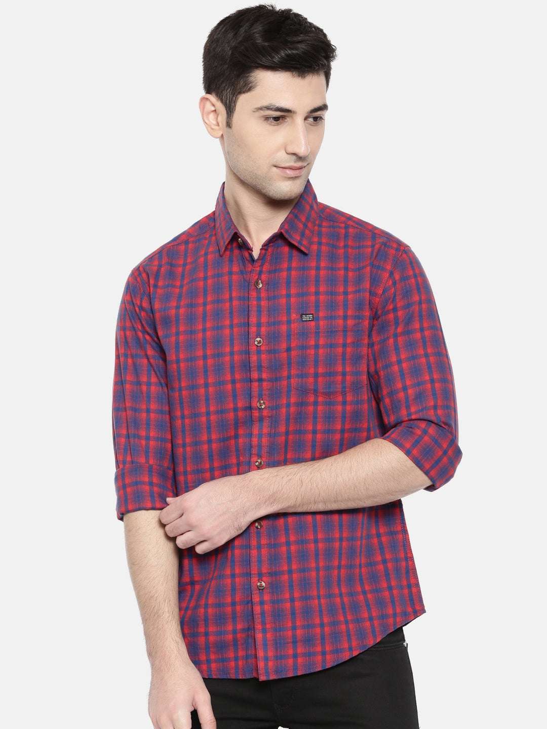 Shop Men Casual Checked Shirt Online.