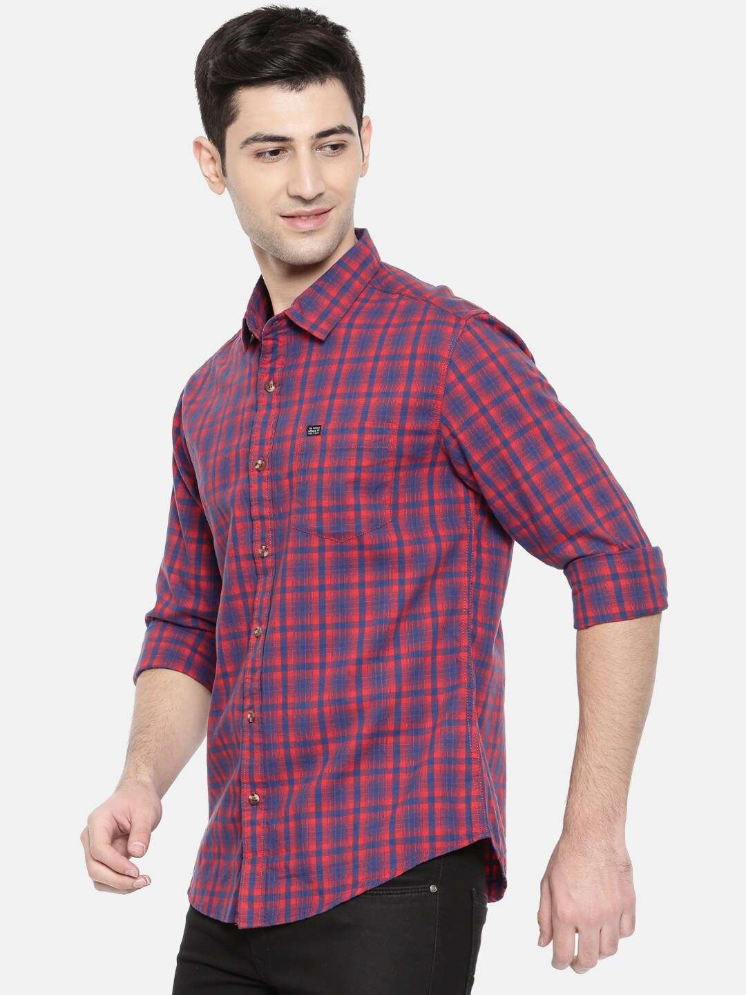 Shop Men Casual Checked Shirt Online.