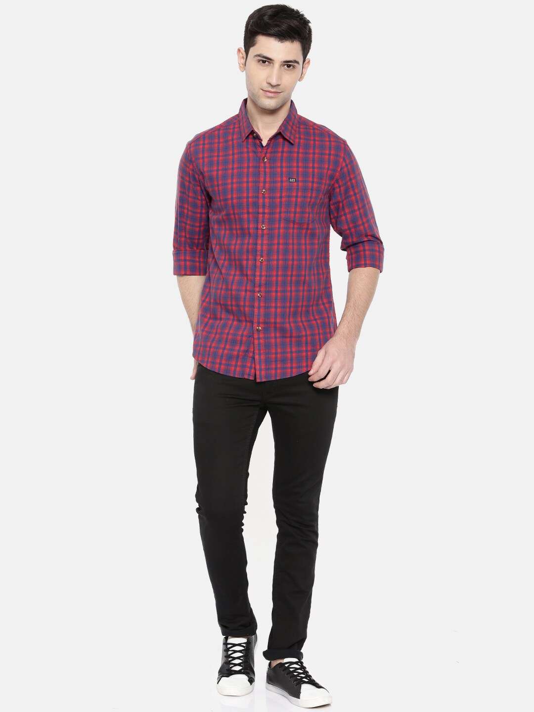 Shop Men Casual Checked Shirt Online.