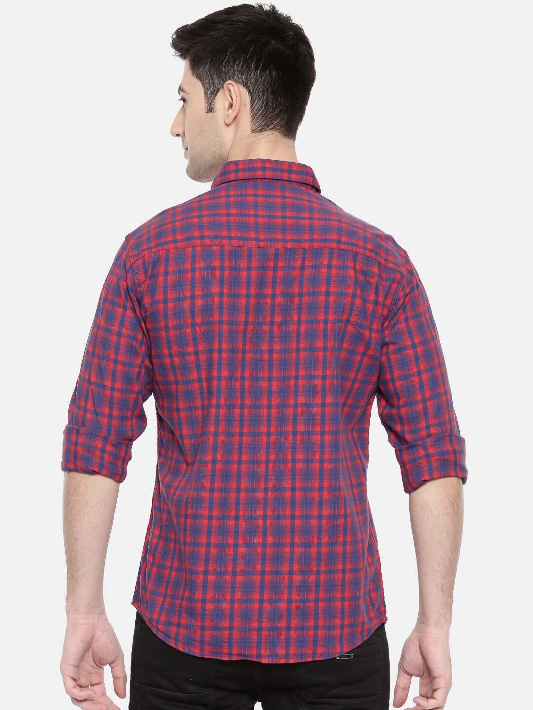 Shop Men Casual Checked Shirt Online.