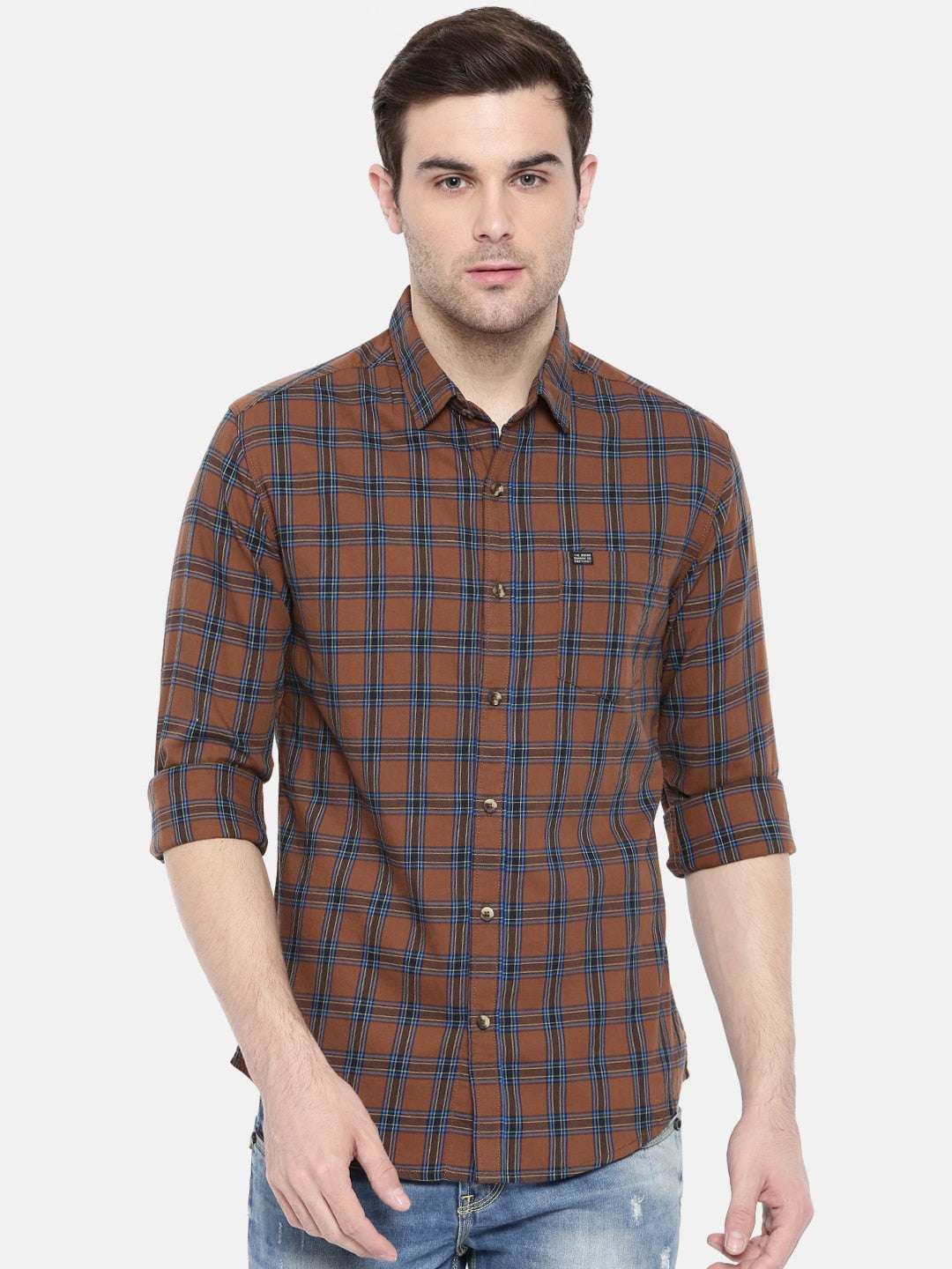 Shop Men Casual Check Shirt Online.