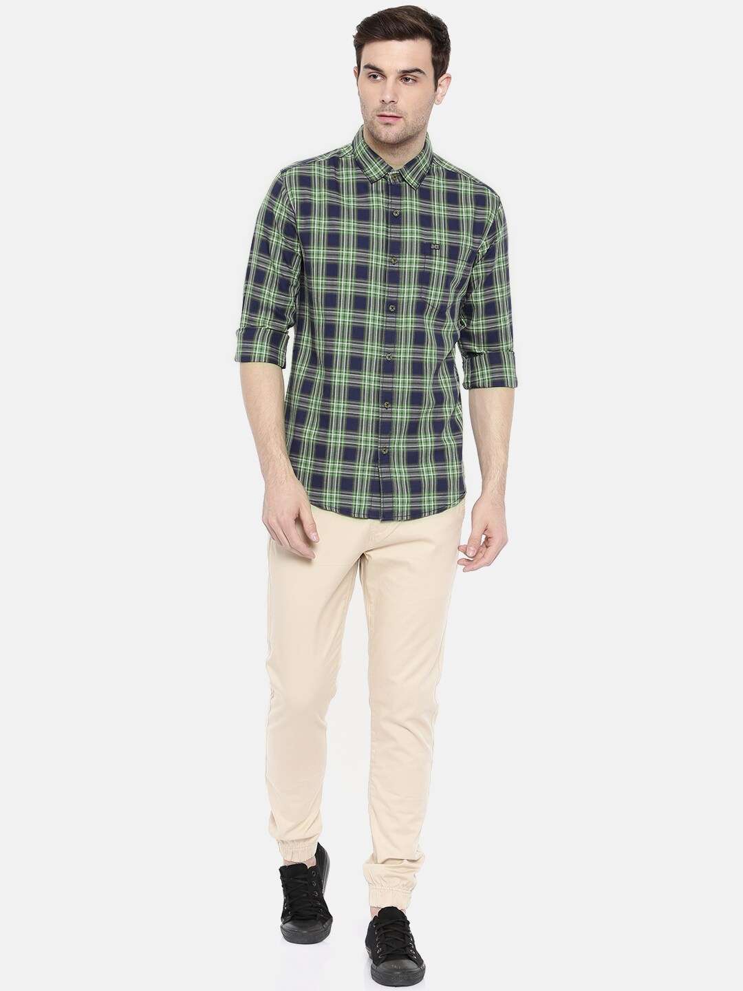 Shop Men Casual Check Shirt Online.