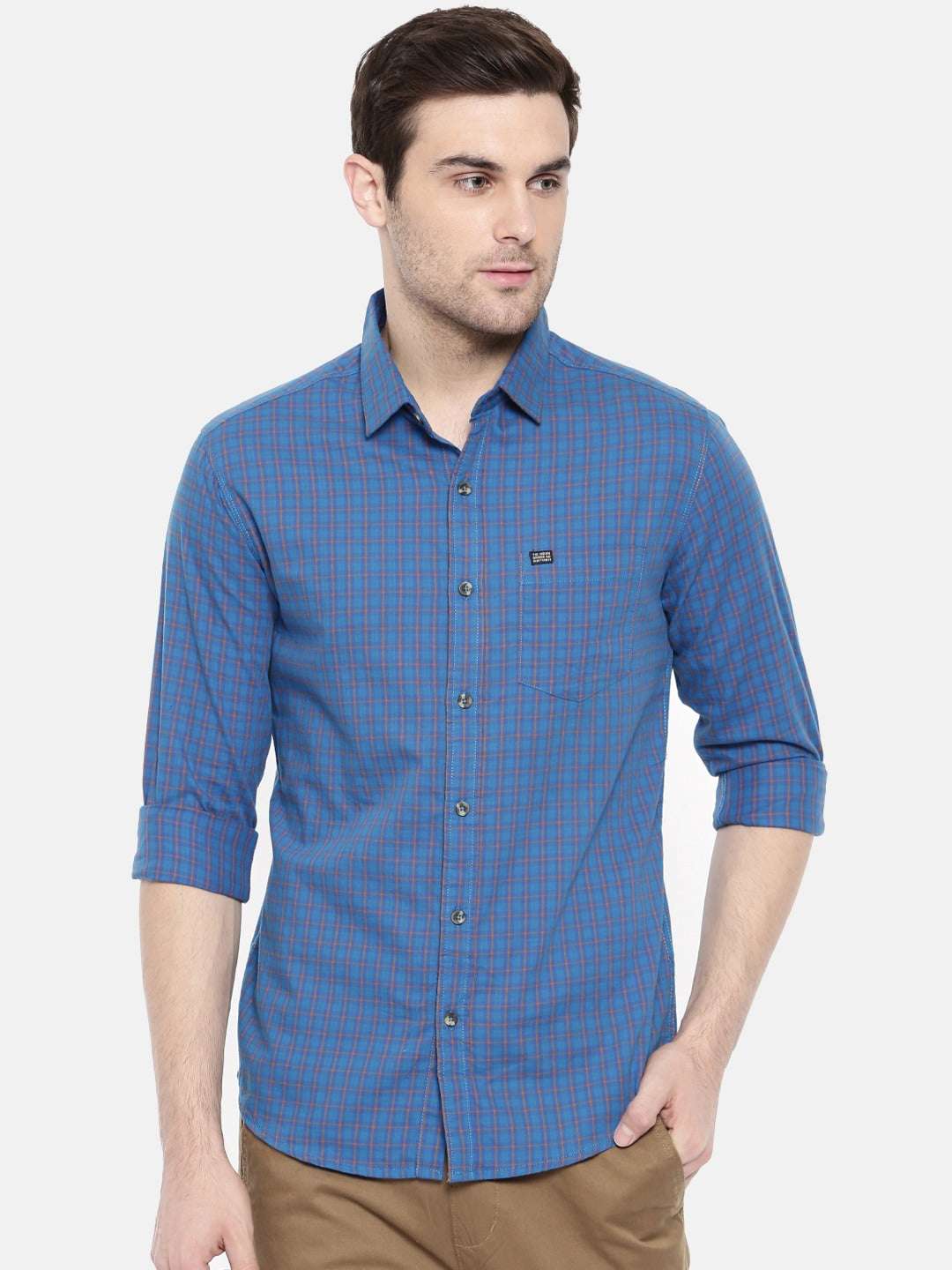 Shop Men Casual Checked Shirt Online.