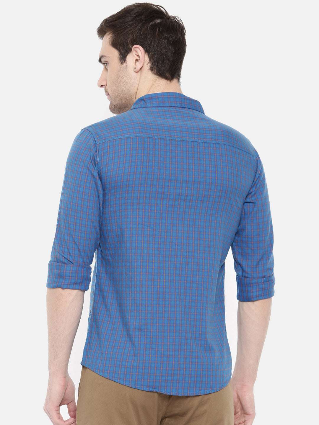 Shop Men Casual Checked Shirt Online.