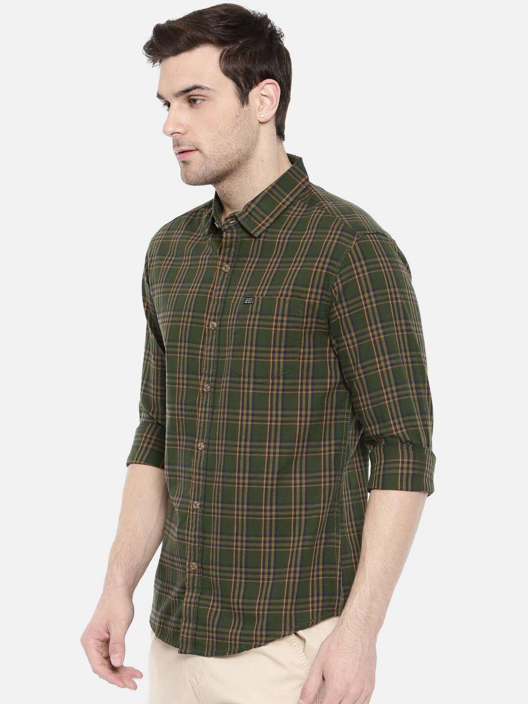 Shop Men Casual Checked Shirt Online.