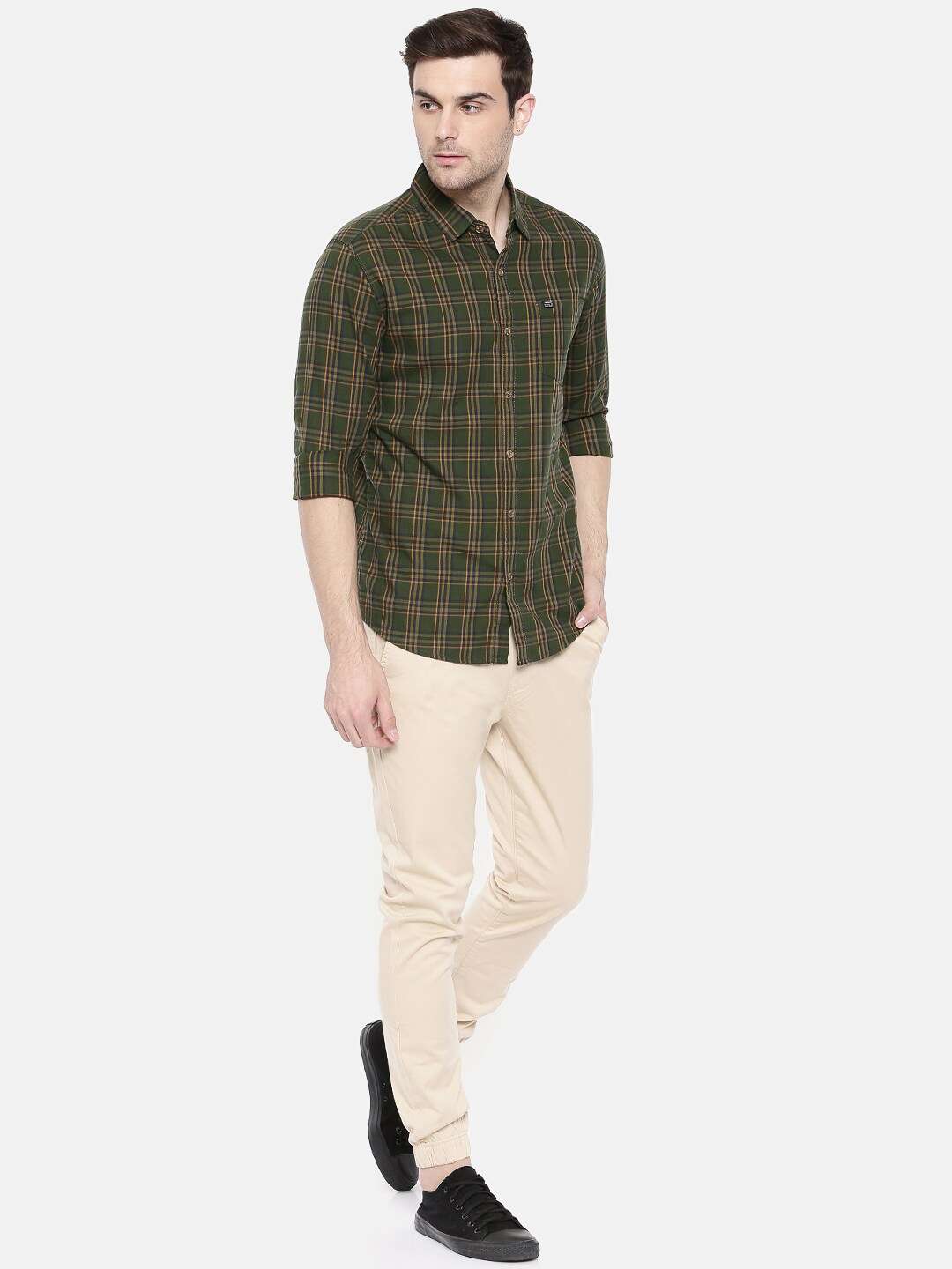 Shop Men Casual Checked Shirt Online.