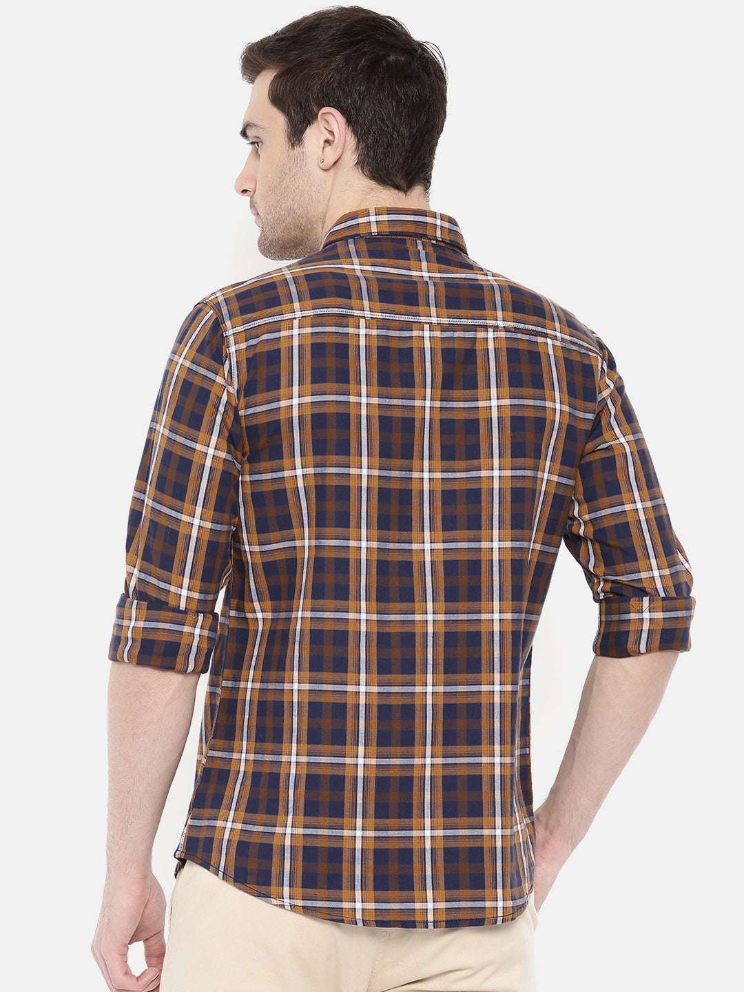 Shop Men Casual Checked Shirt Online.