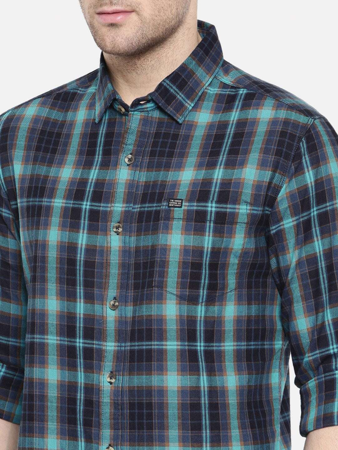 Shop Men Casual Checked Shirt Online.