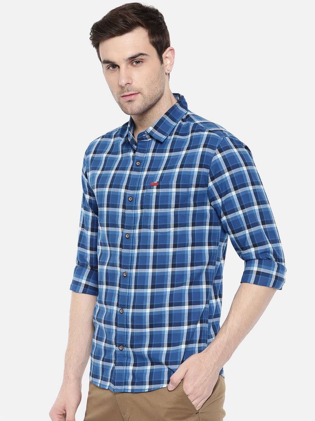 Shop Men Checked Shirt Online.