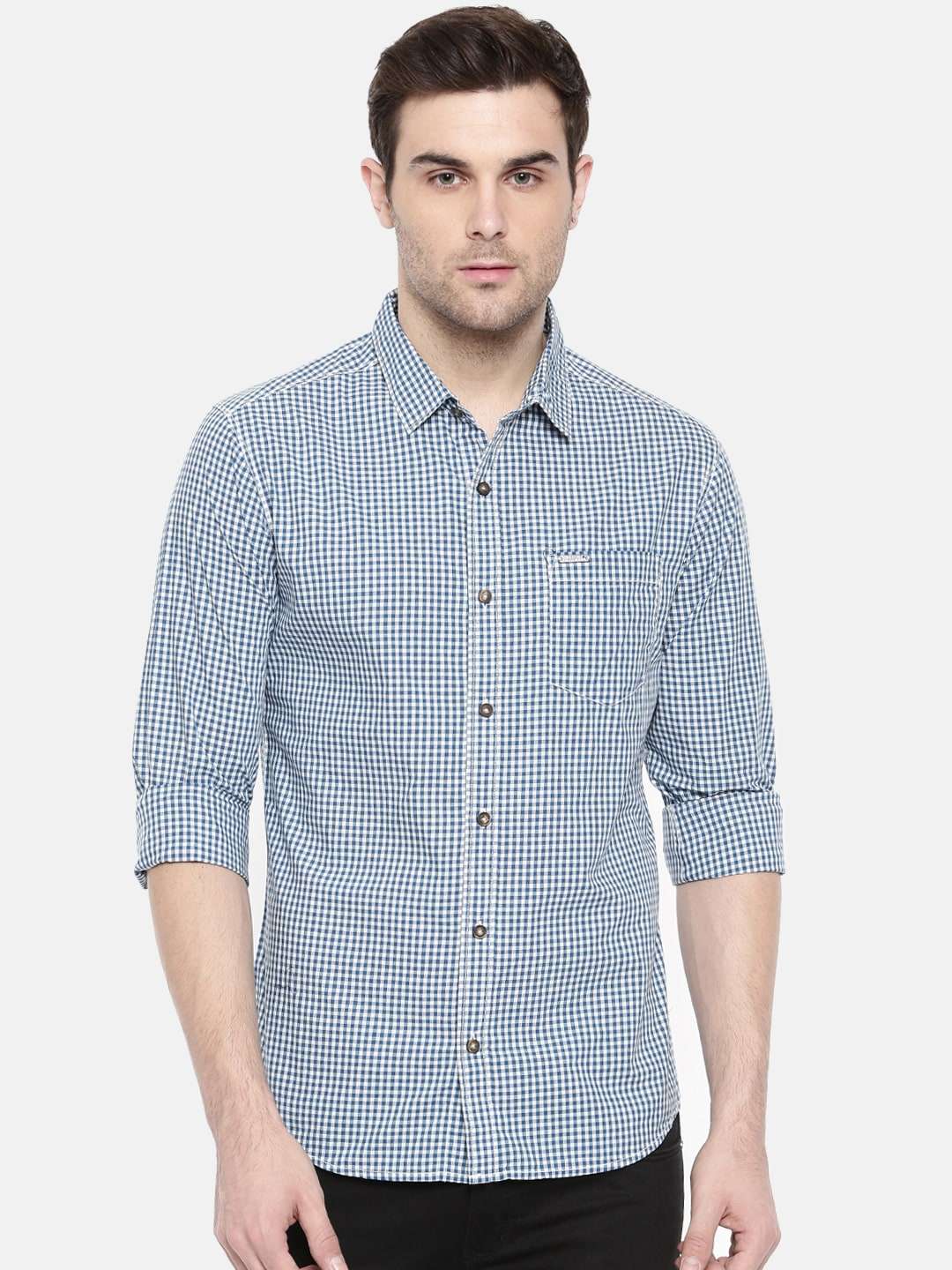 Shop Men Checked Shirt Online.