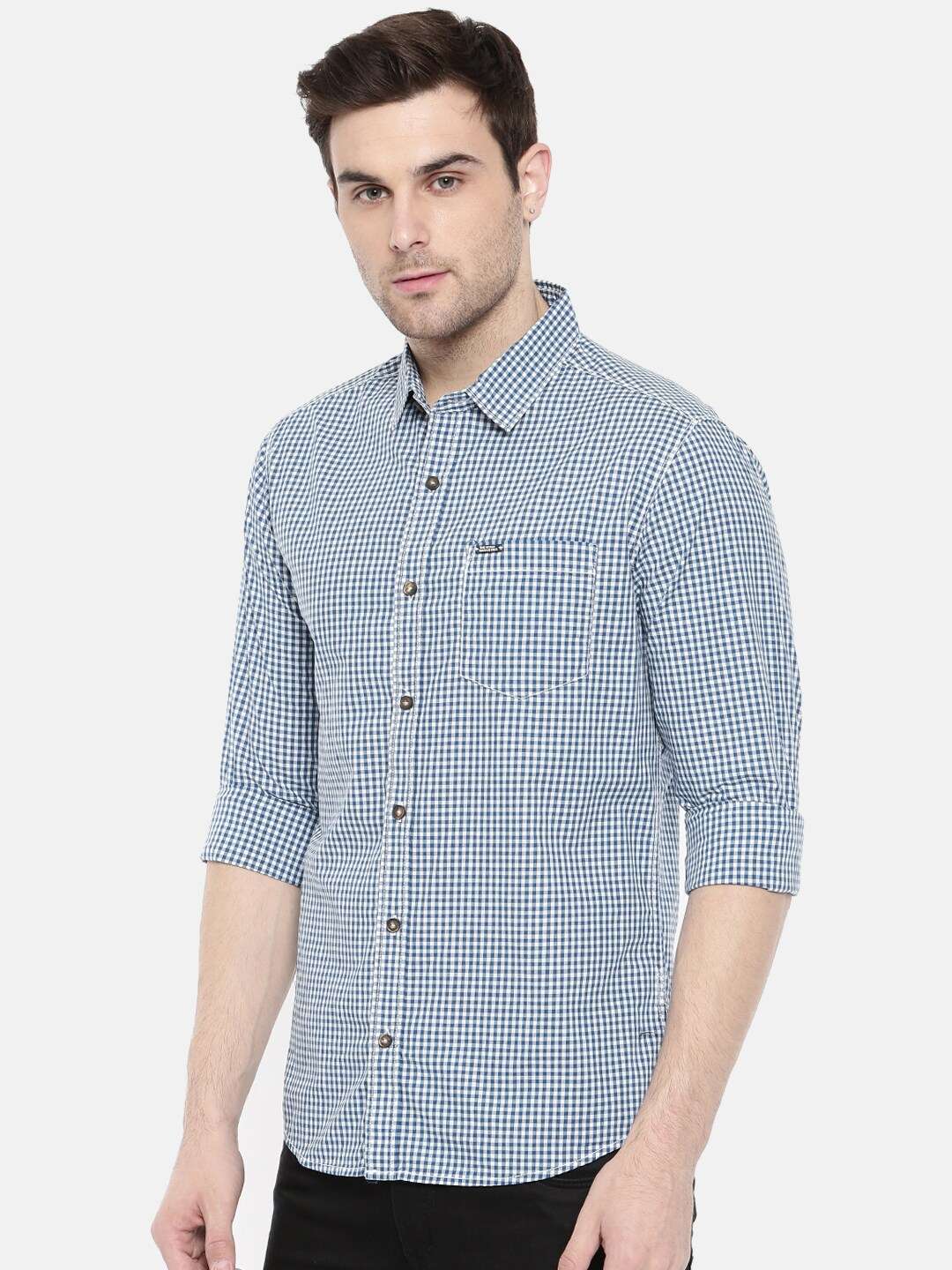 Shop Men Checked Shirt Online.