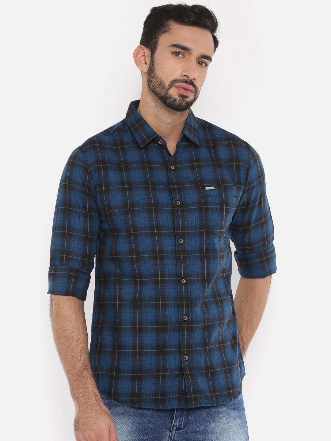 Shop Men Checked Shirt Online.