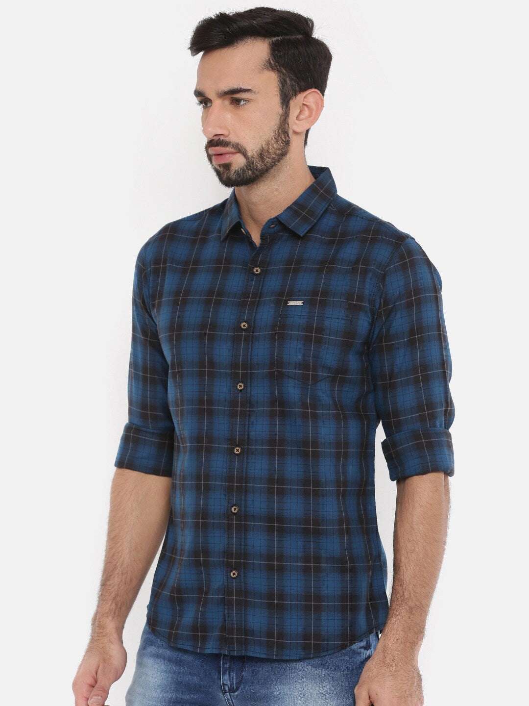 Shop Men Checked Shirt Online.