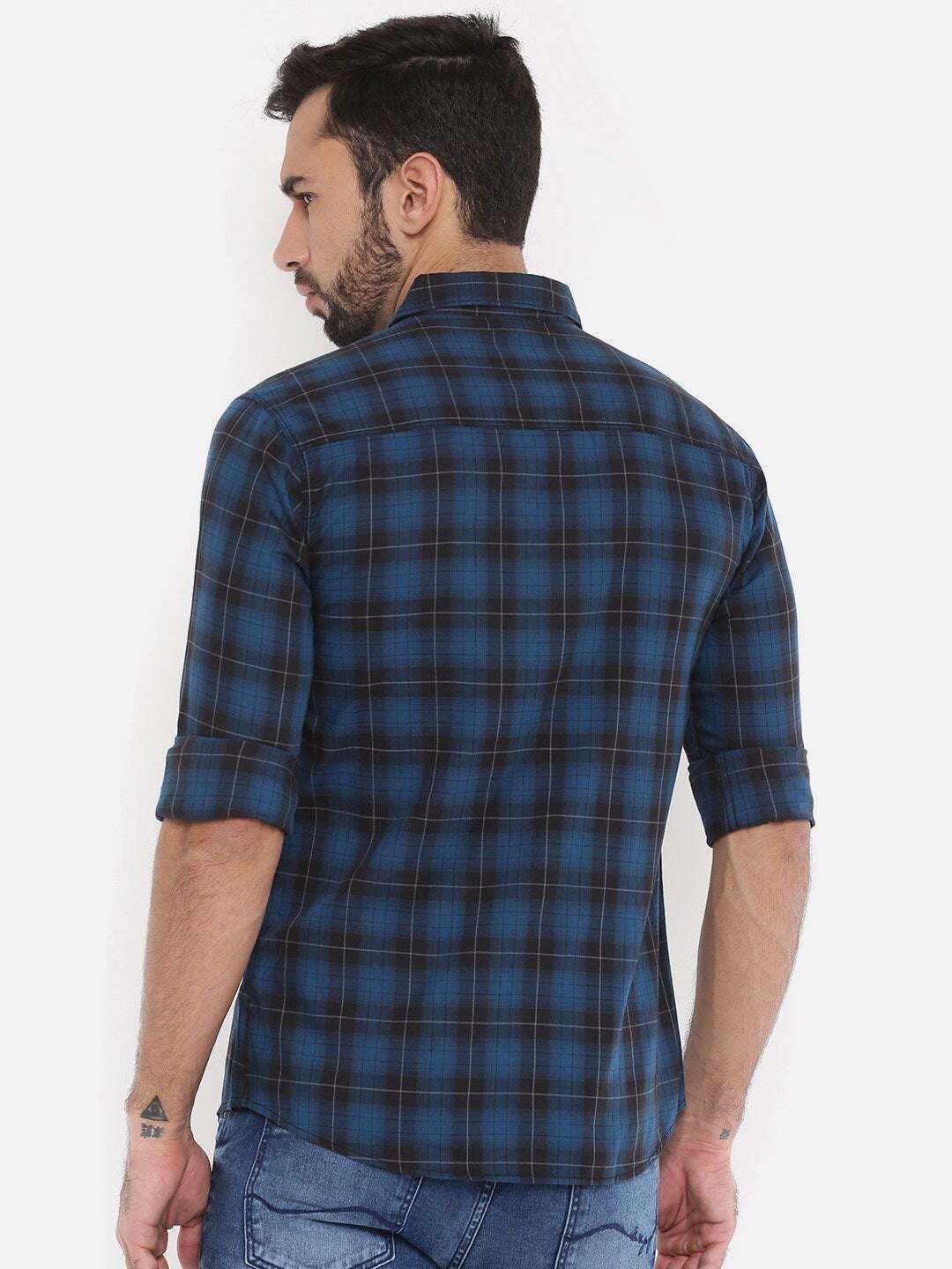 Shop Men Checked Shirt Online.