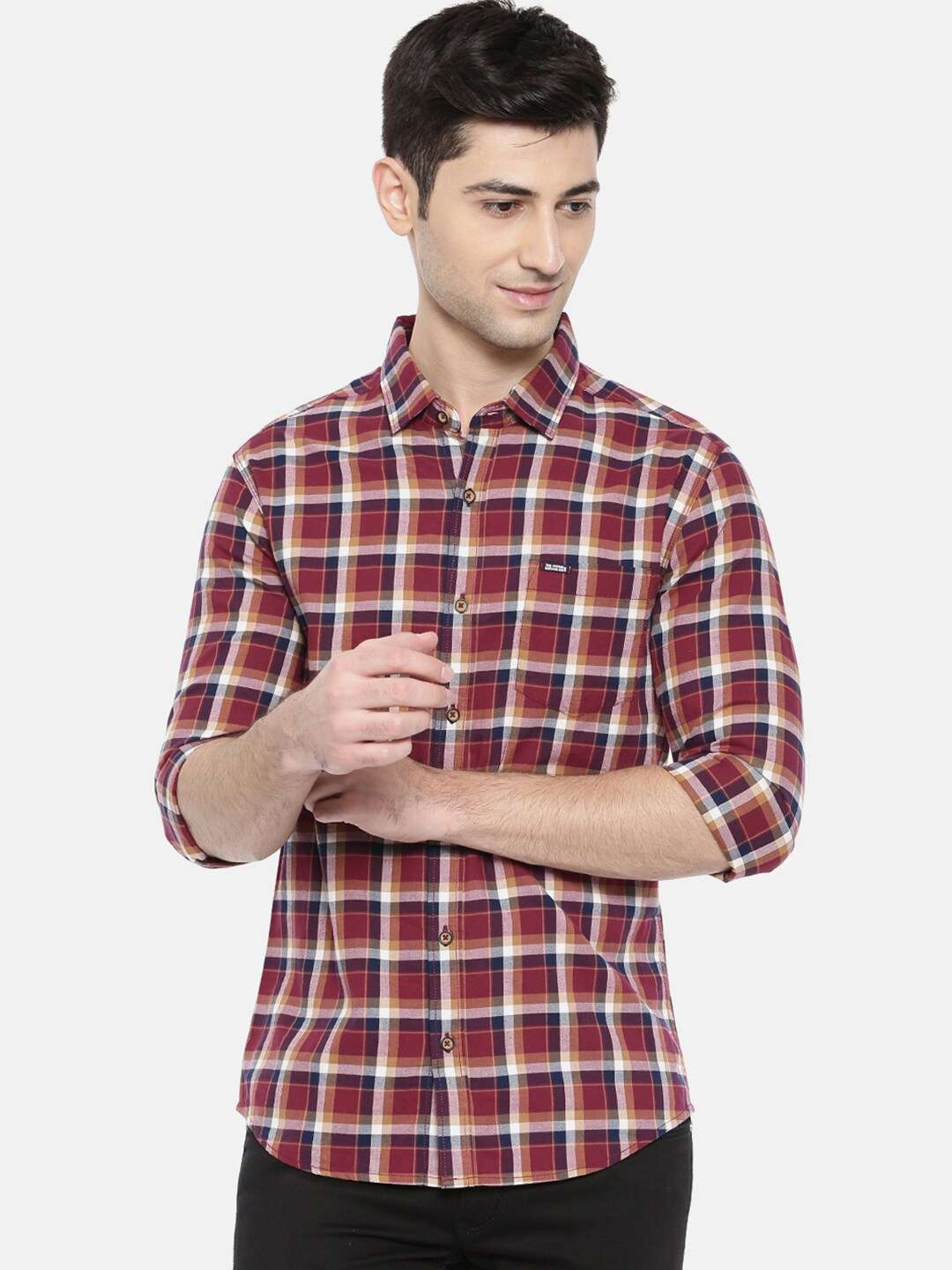 Shop Men Checked Shirt Online.