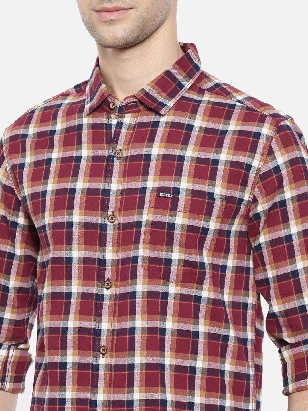 Shop Men Checked Shirt Online.