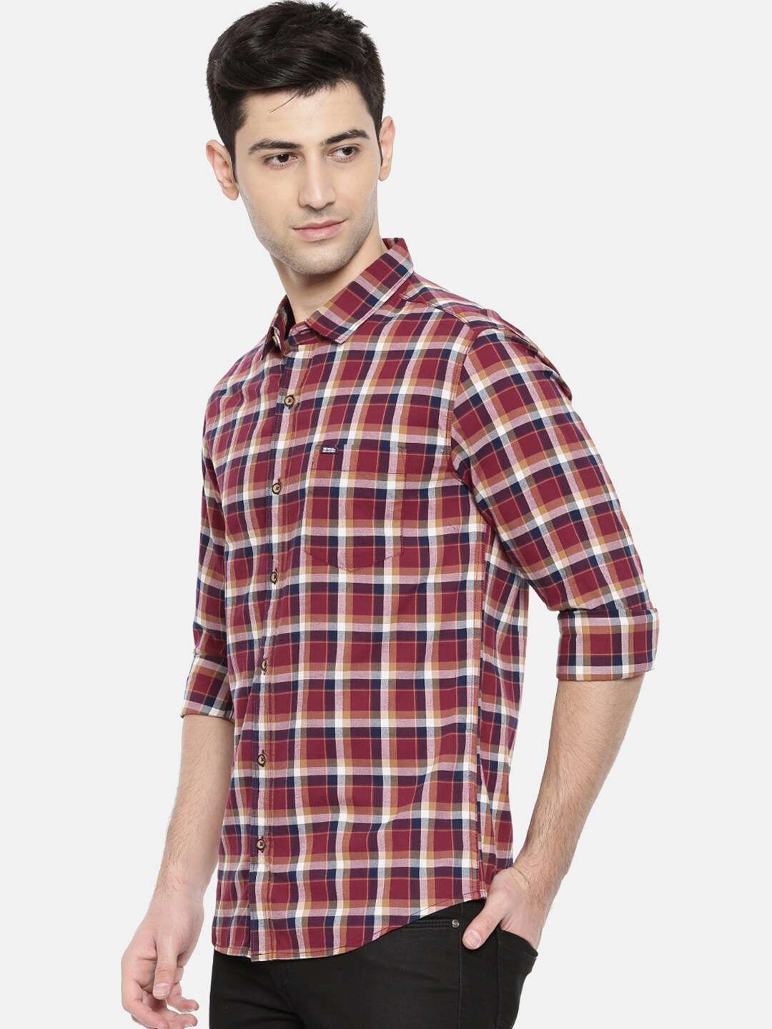 Shop Men Checked Shirt Online.