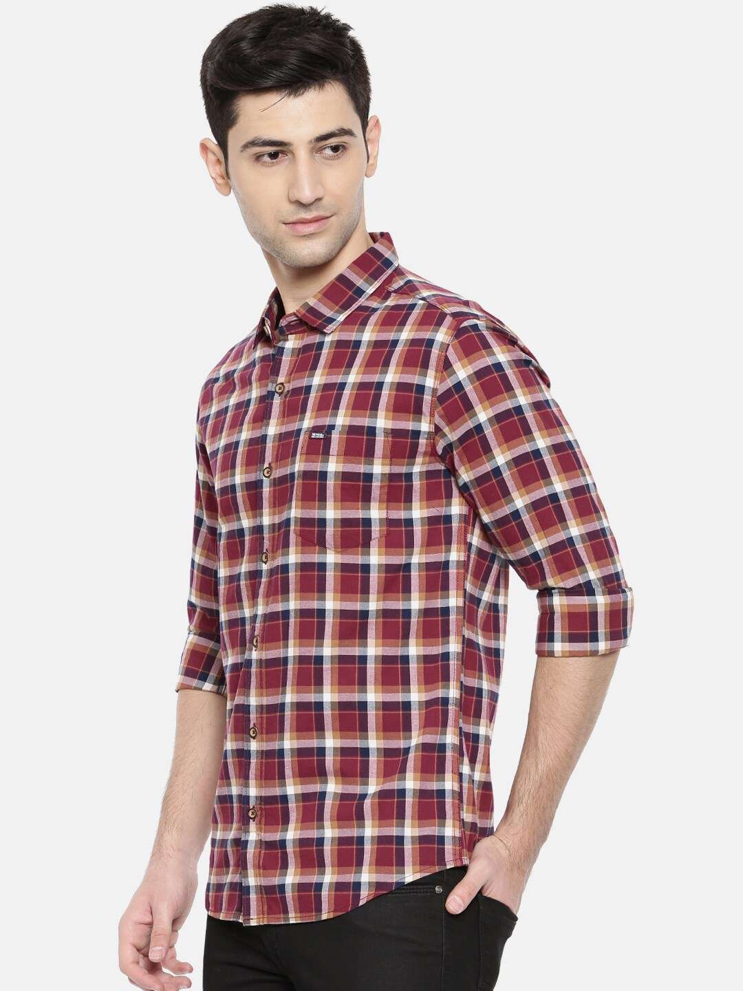 Shop Men Checked Shirt Online.