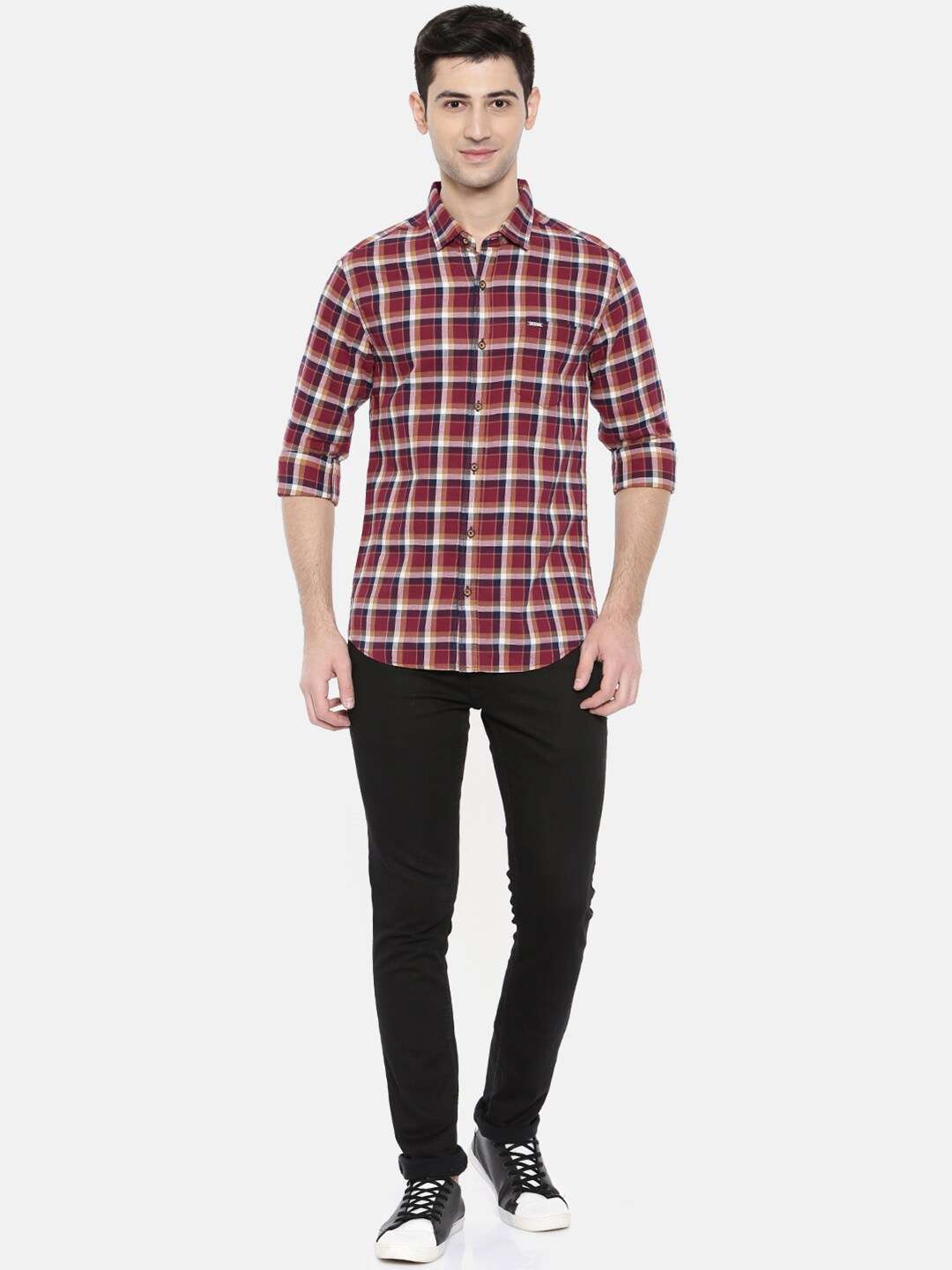 Shop Men Checked Shirt Online.