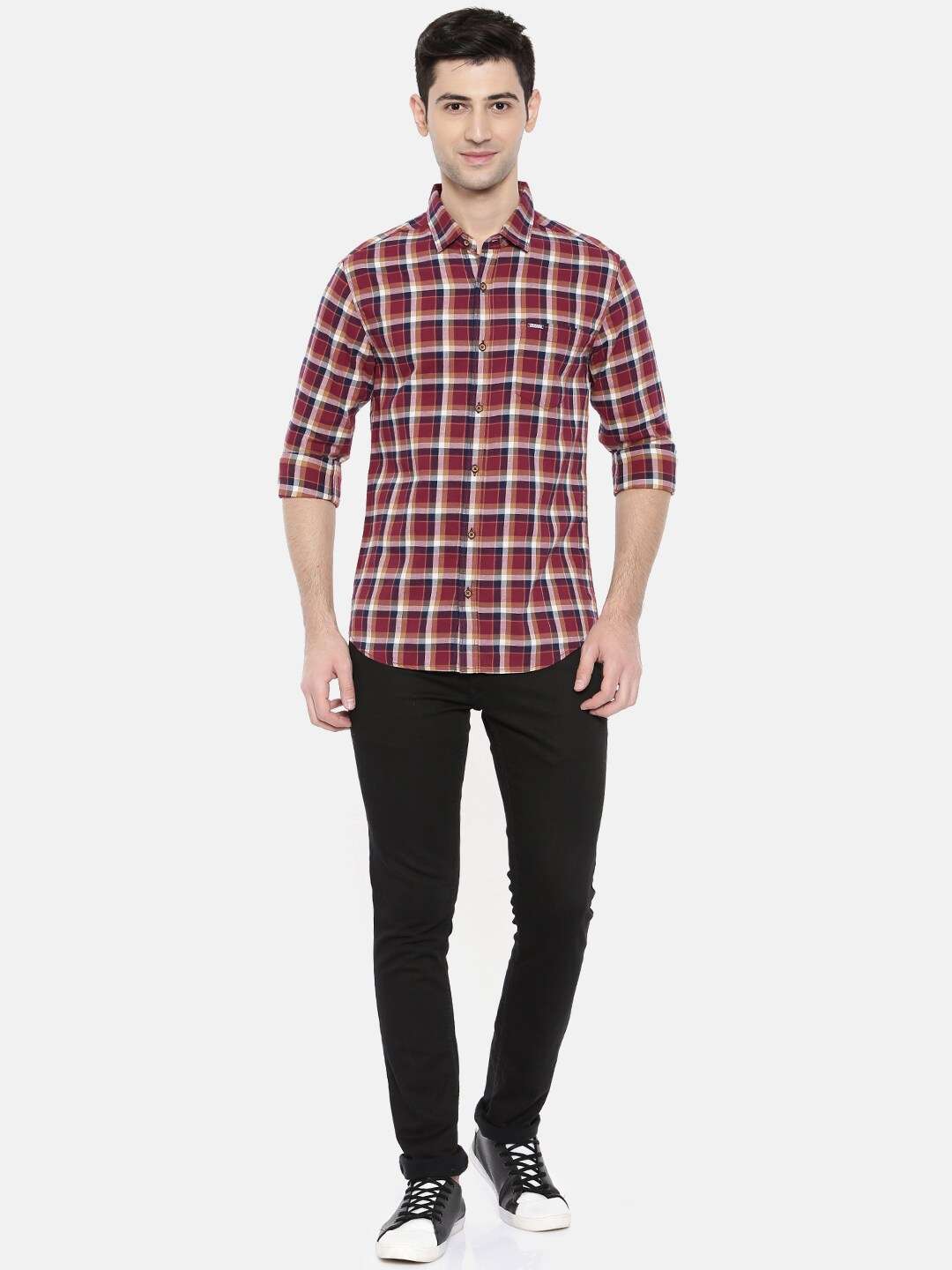 Shop Men Checked Shirt Online.