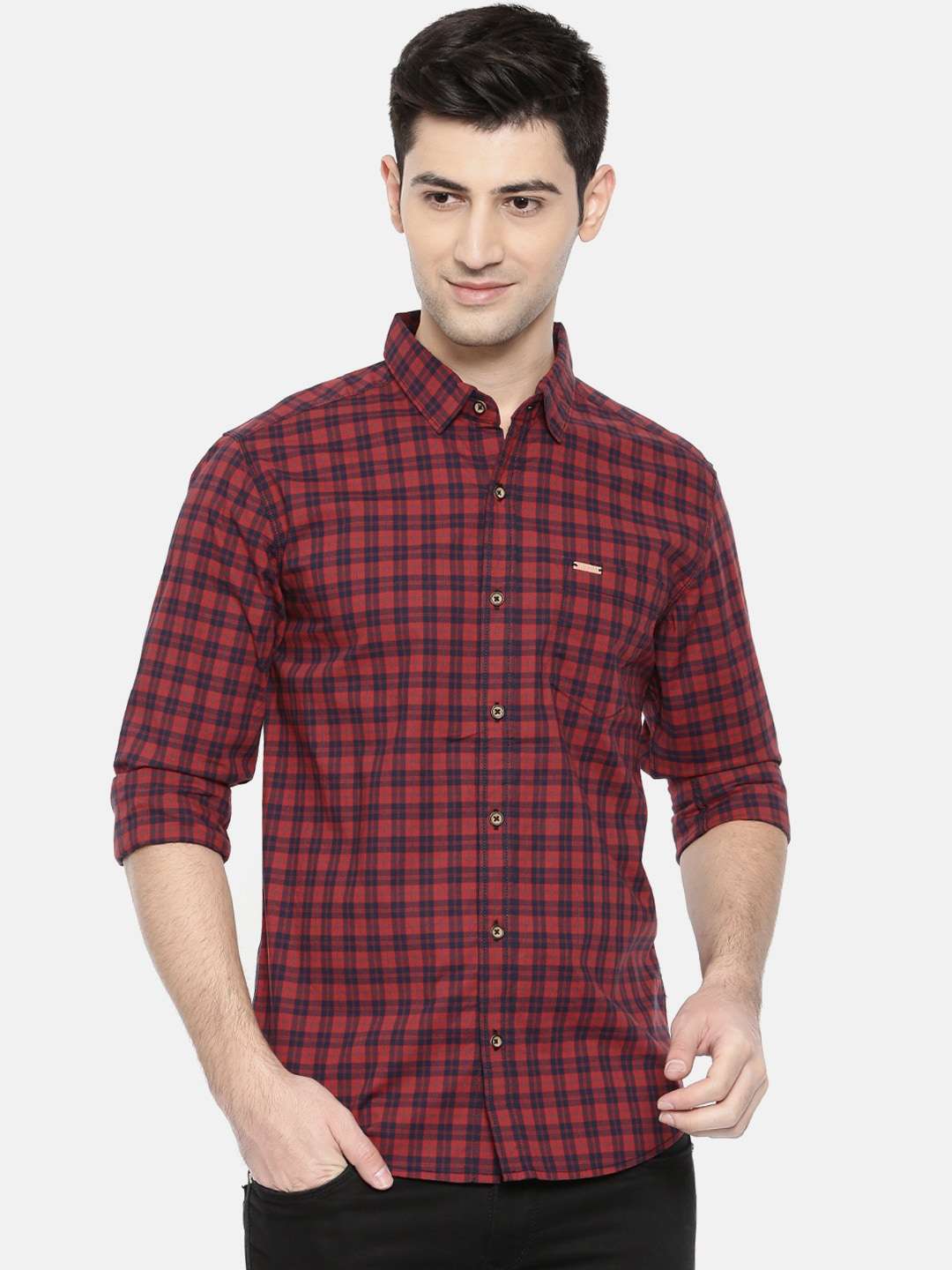 Shop Men Checked Shirt Online.