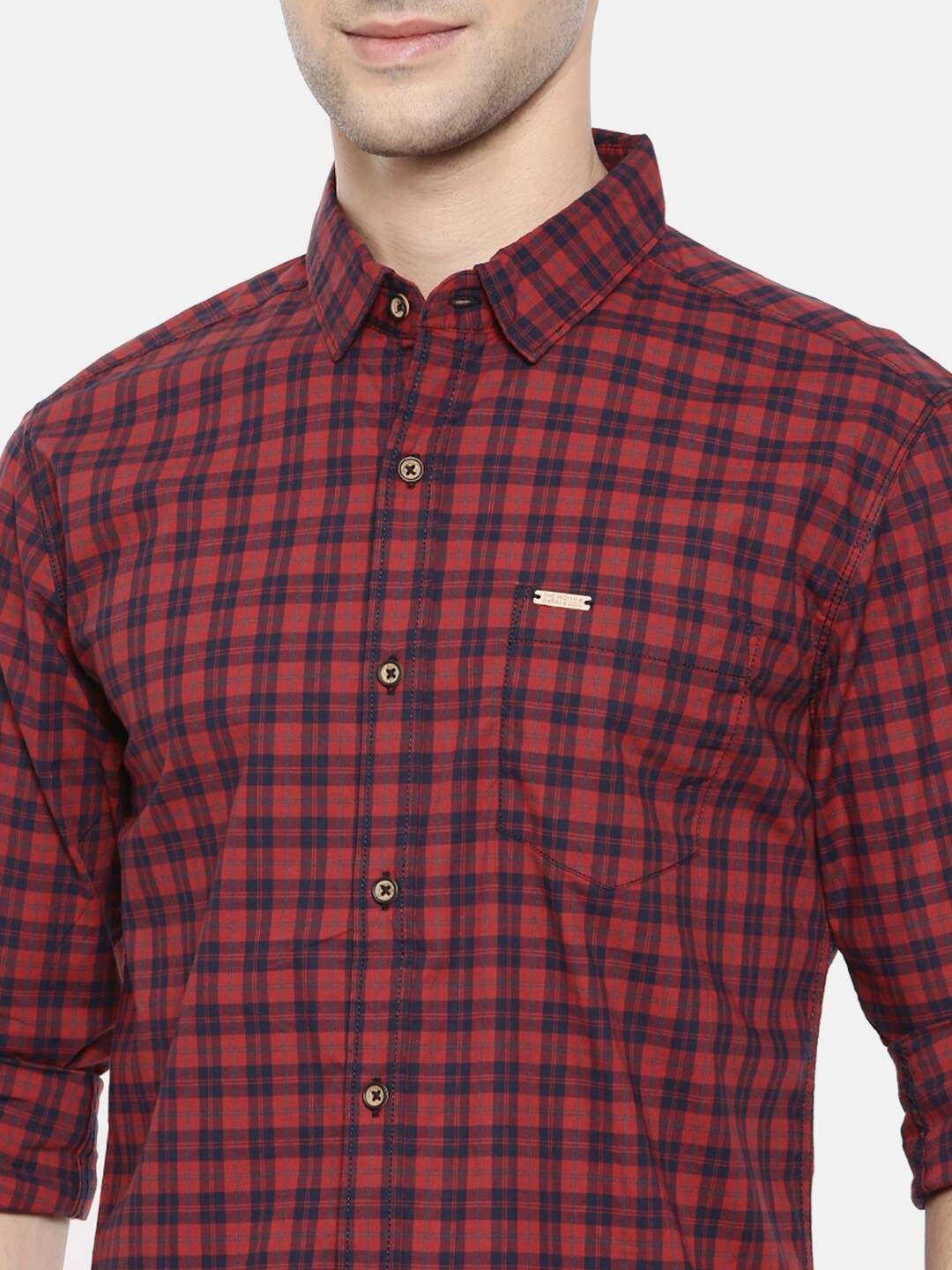 Shop Men Checked Shirt Online.