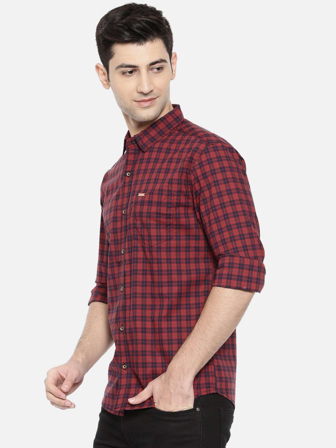 Shop Men Checked Shirt Online.