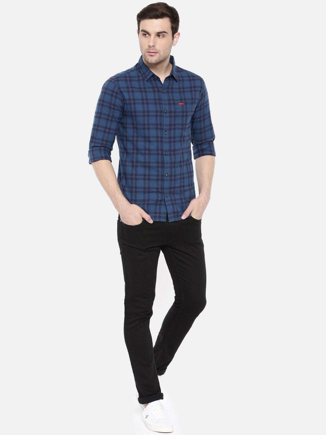 Shop Men Casual Checked Shirt Online.