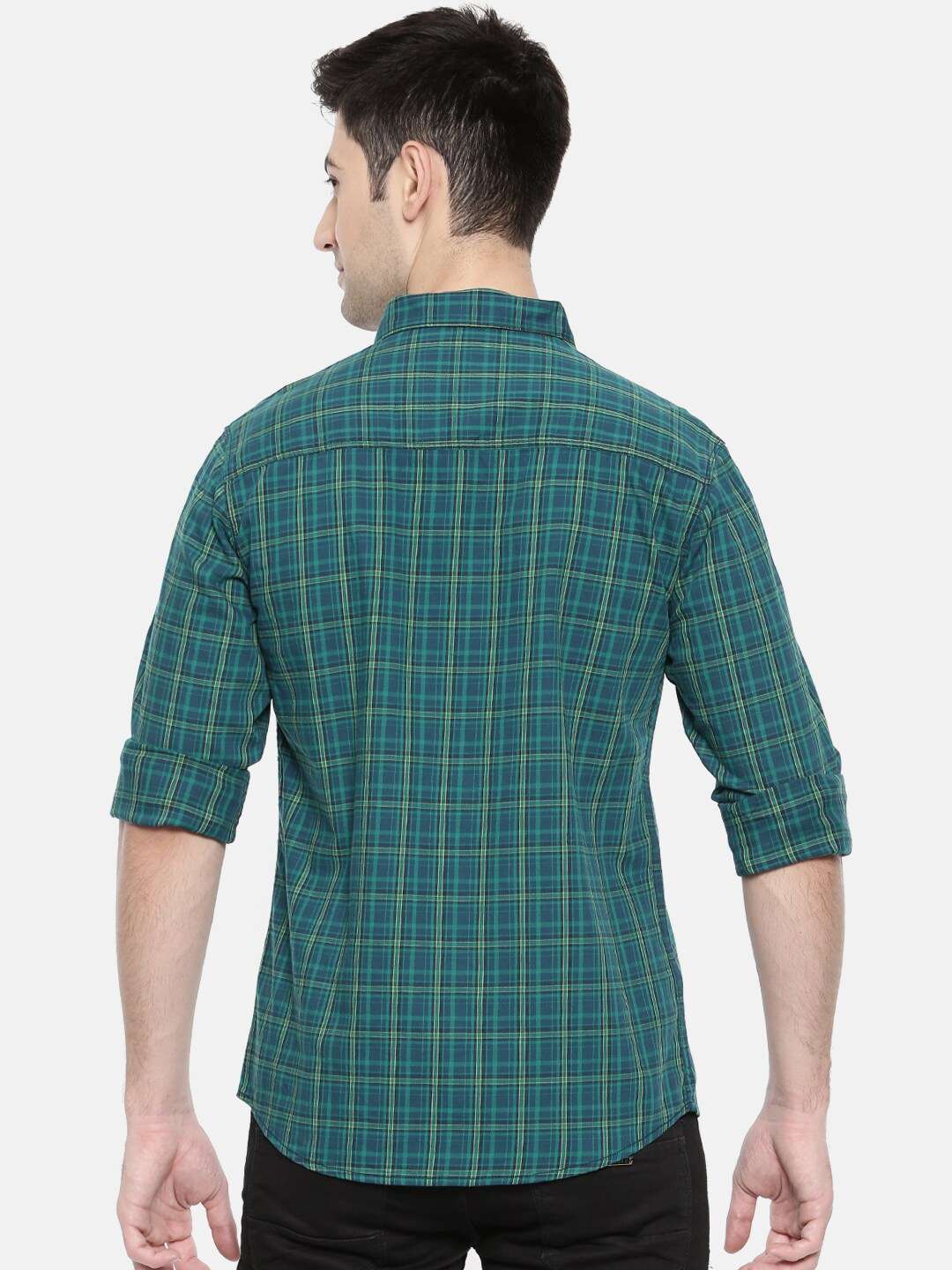 Shop Men Casual Checked Shirt Online.