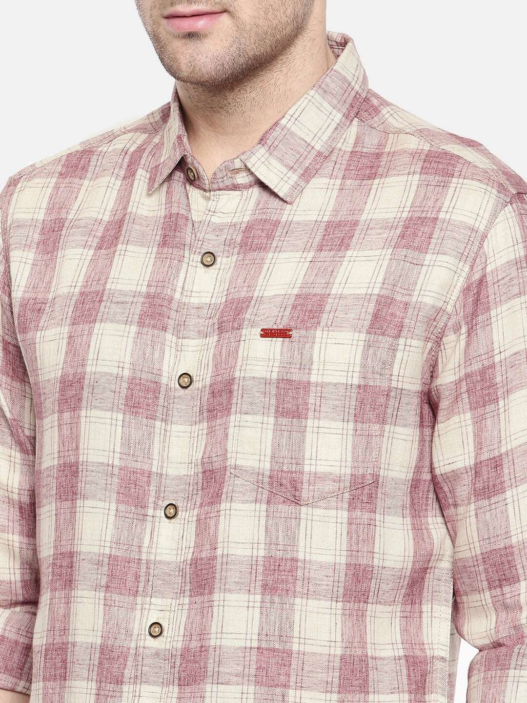 Shop Men Casual Checked Shirt Online.