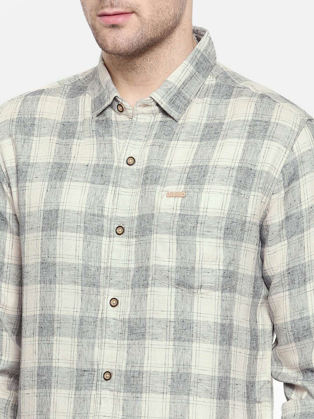 Shop Men Casual Checked Shirt Online.