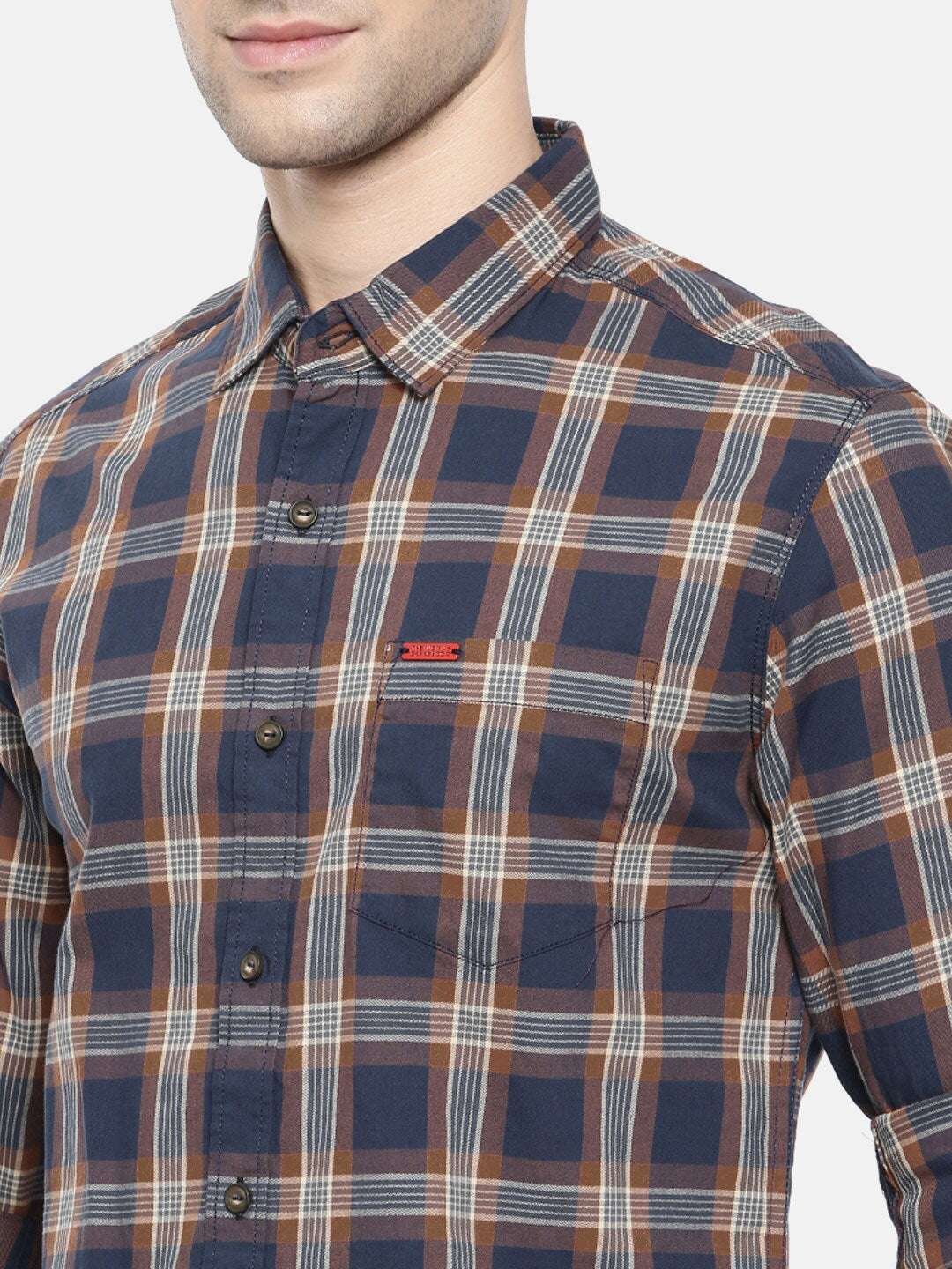 Shop Men Casual Checked Shirt Online.