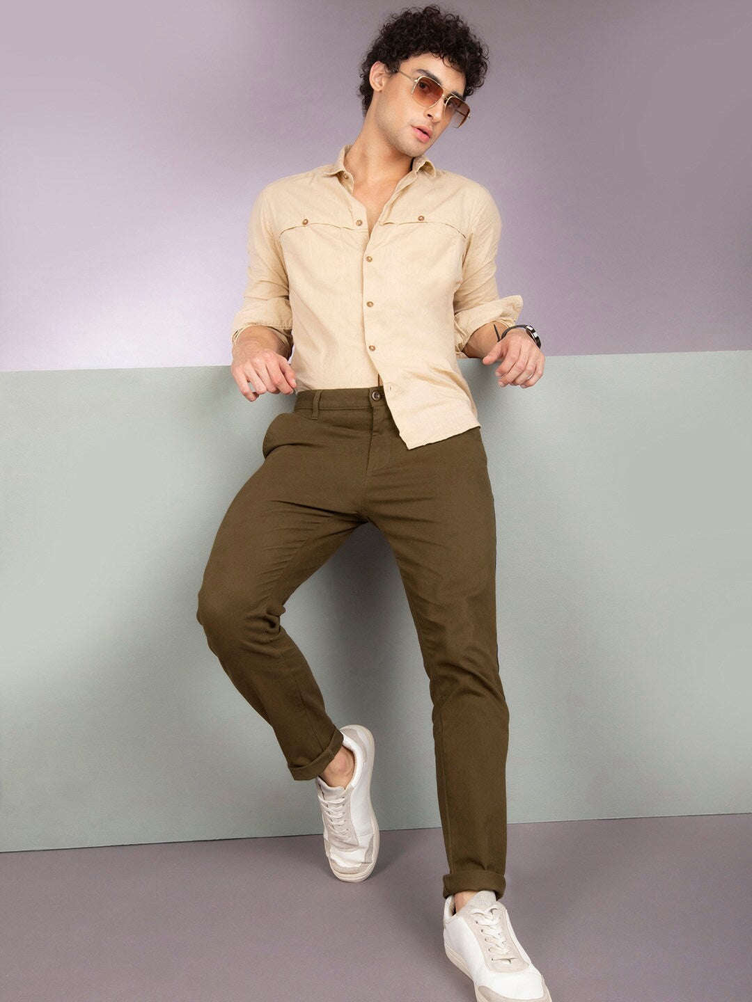 Shop Men Solid Chino Online.