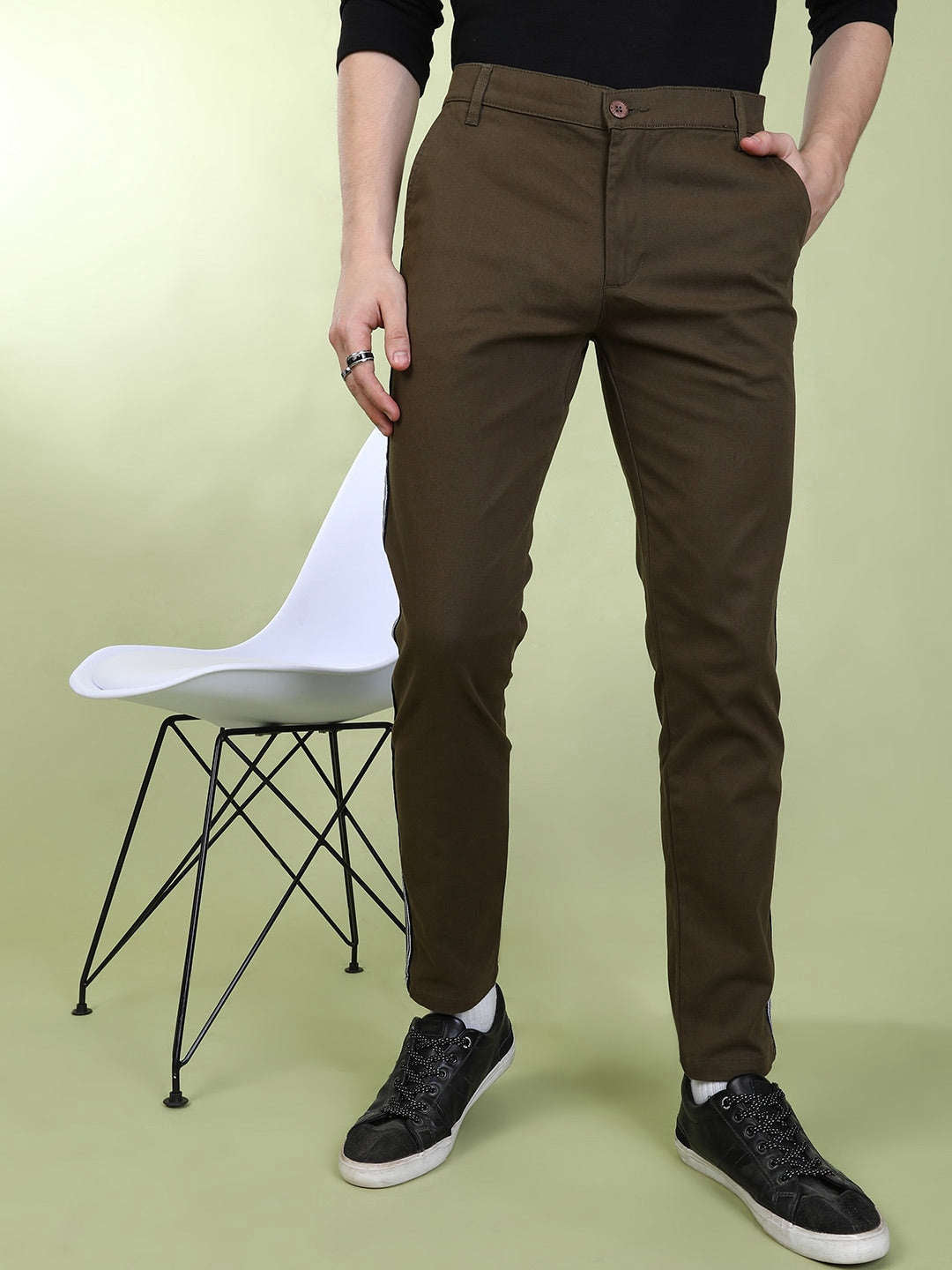 Shop Men Solid Chino Online.