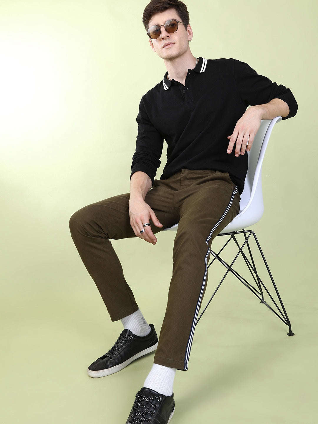 Shop Men Solid Chino Online.